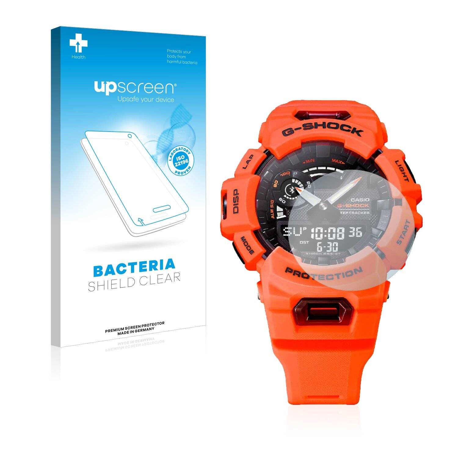 upscreen Bacteria Shield Clear Premium Antibakterielle Displayschutzfolie für Casio G-Shock