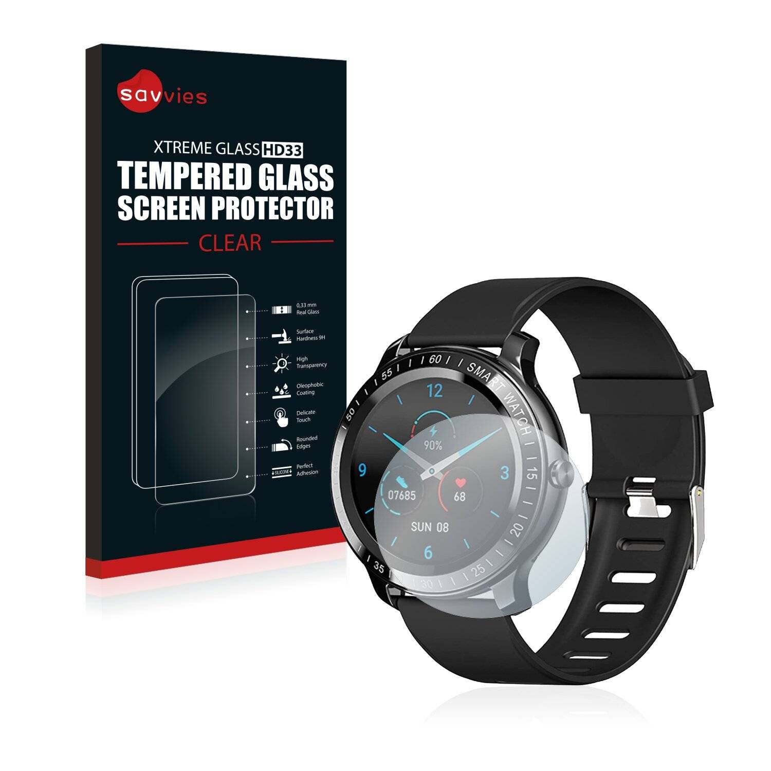Savvies HD33 Clear Schutzglas für Zeeker