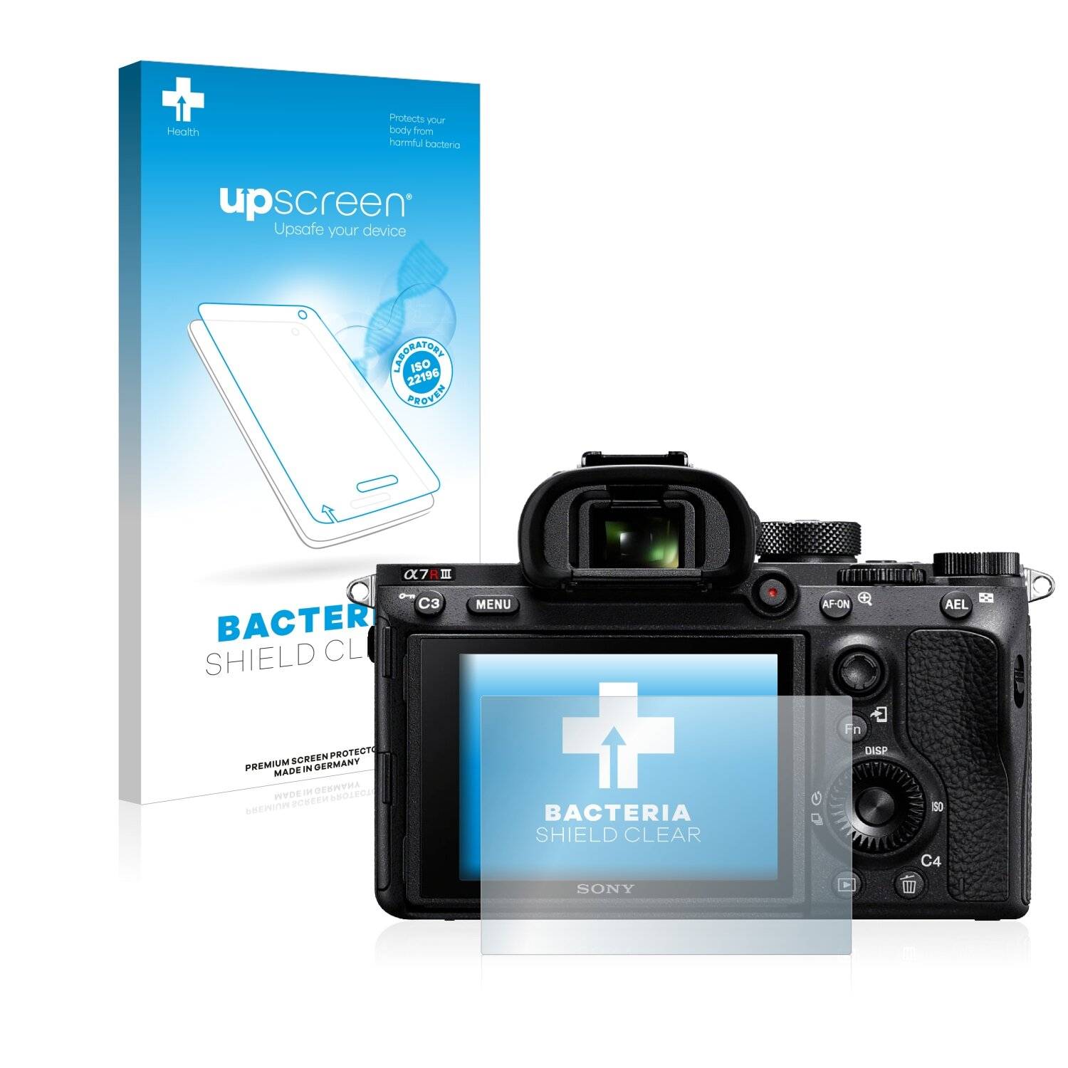 upscreen Bacteria Shield Clear Premium Antibakterielle Displayschutzfolie für Sony Alpha 7R