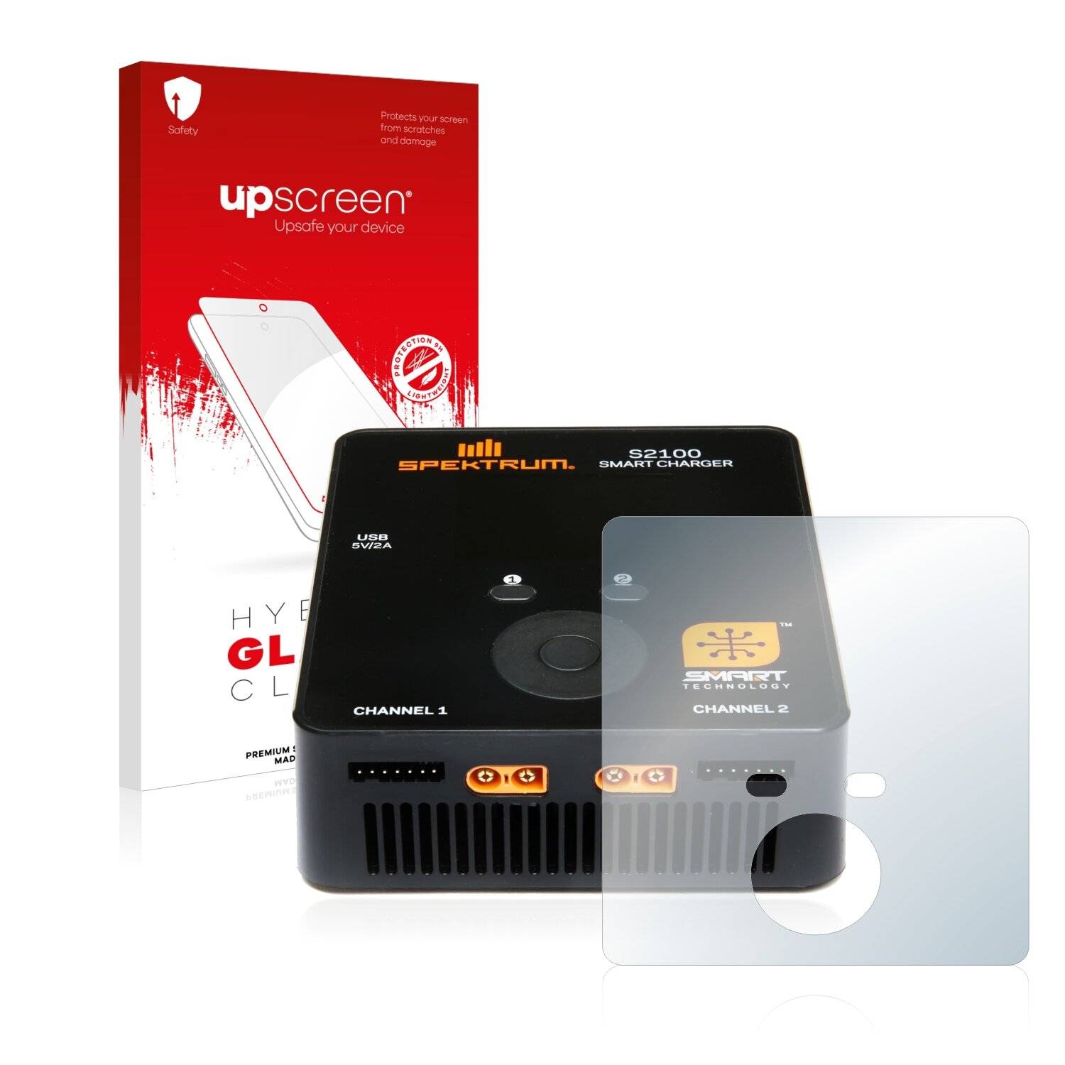 upscreen Hybrid Glass Clear Premium Schutzglas Folie für Spektrum