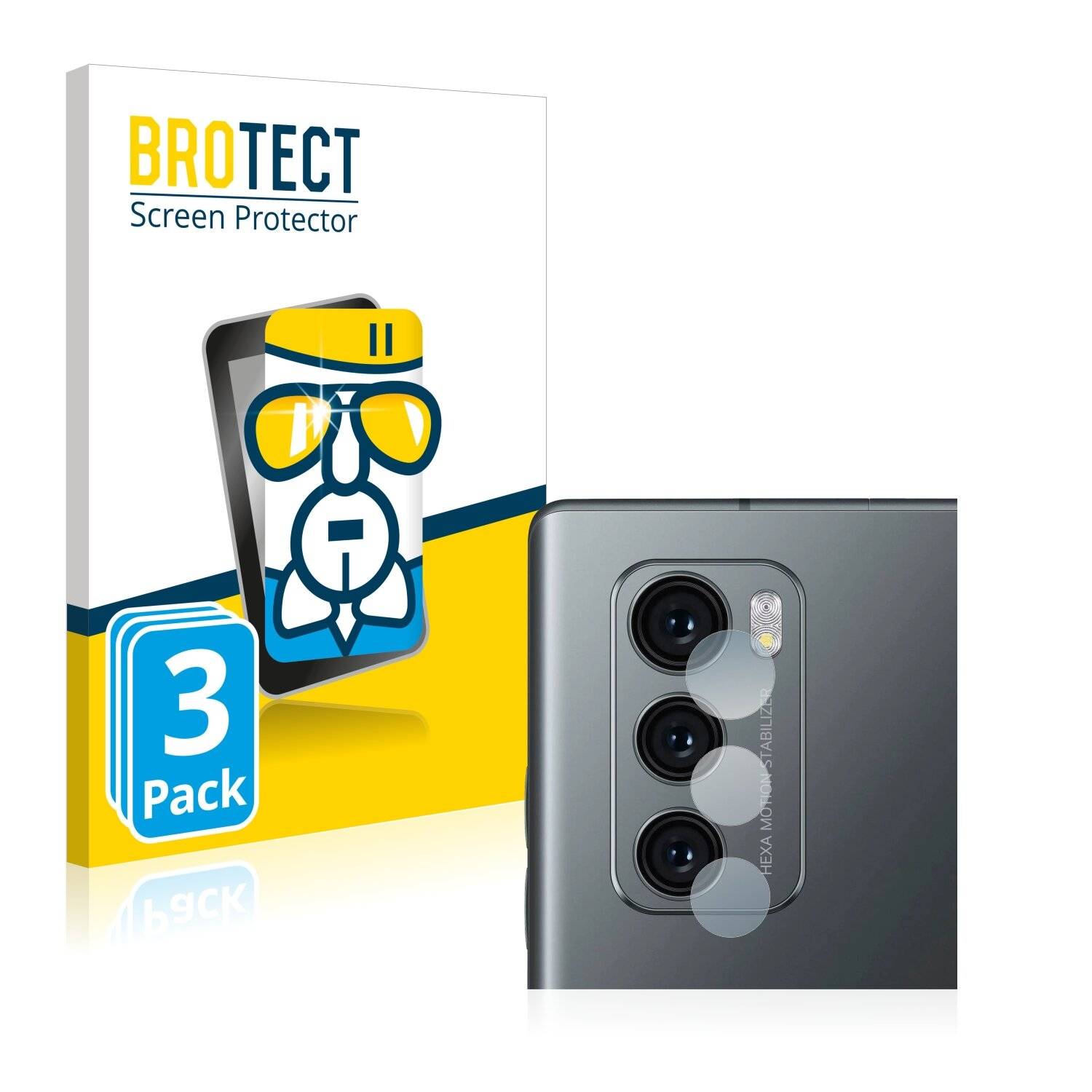 3x BROTECT AirGlass Schutzglas Folie für LG Wing (NUR