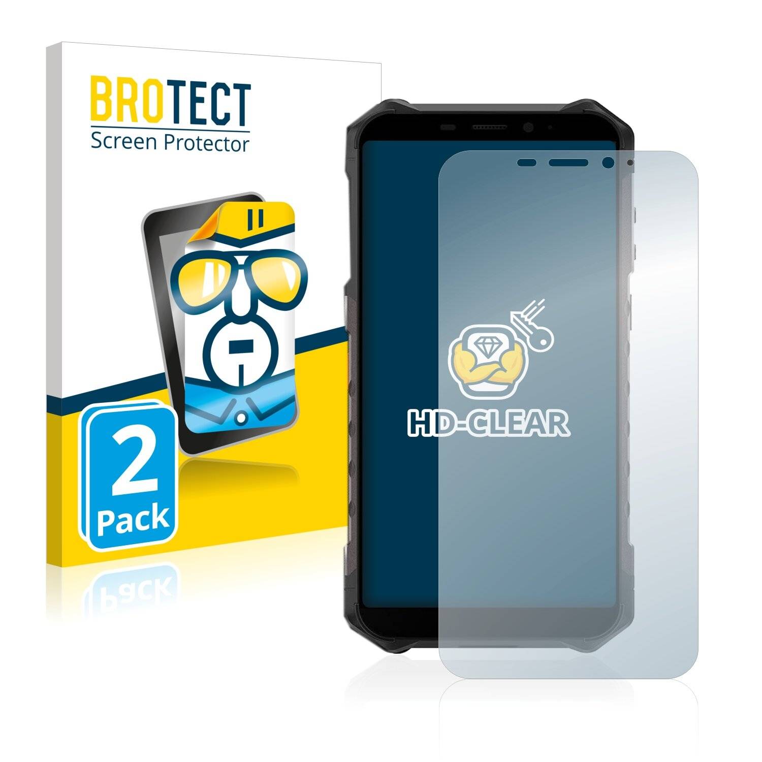 2x BROTECT HD-Clear Displayschutzfolie für Ulefone Armor X9