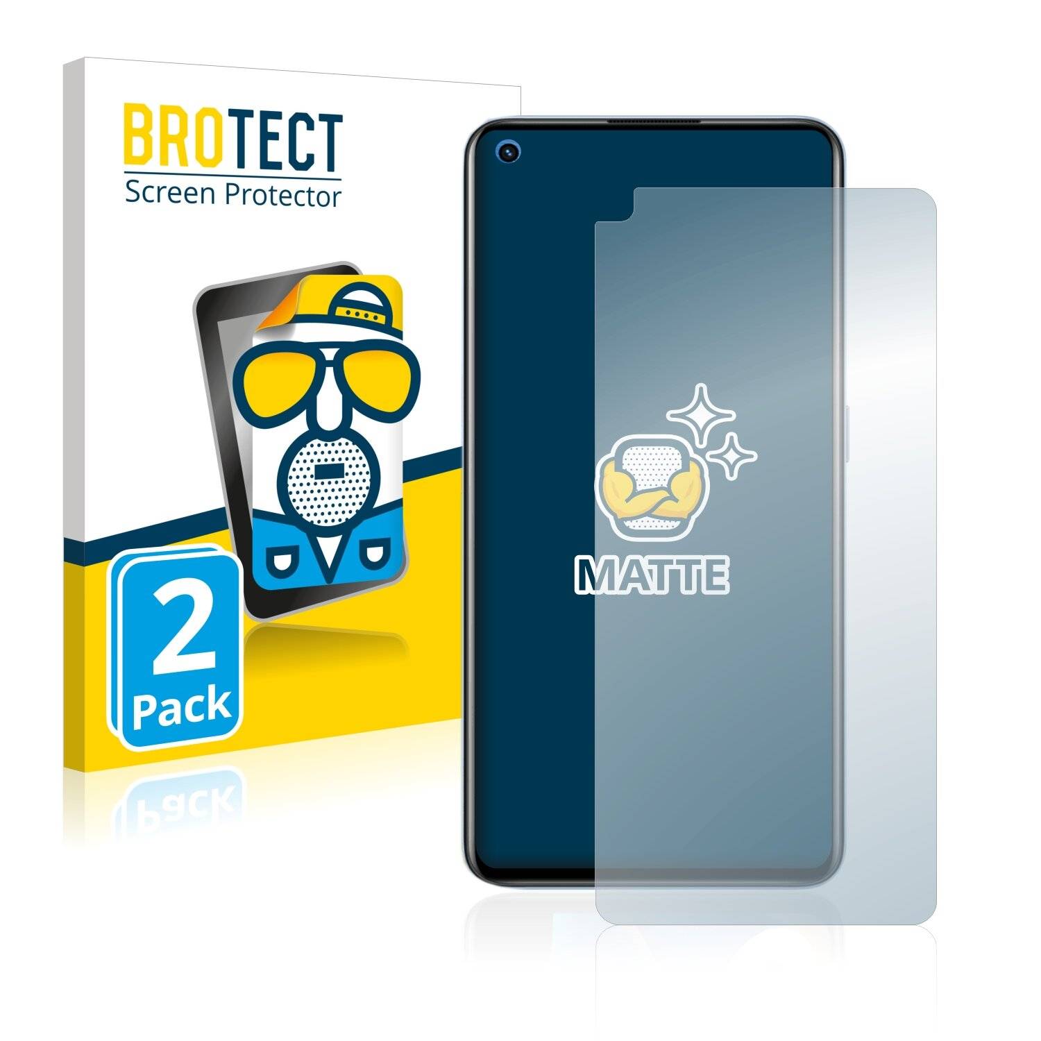 2x BROTECT Matte Displayschutzfolie für Realme GT Neo 2 - Entspiegelt,