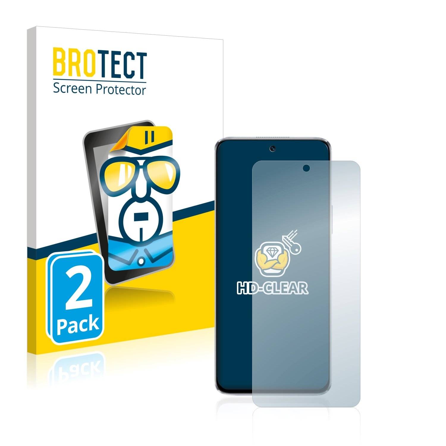 2x BROTECT HD-Clear Displayschutzfolie für Huawei Nova 8 SE Vitality