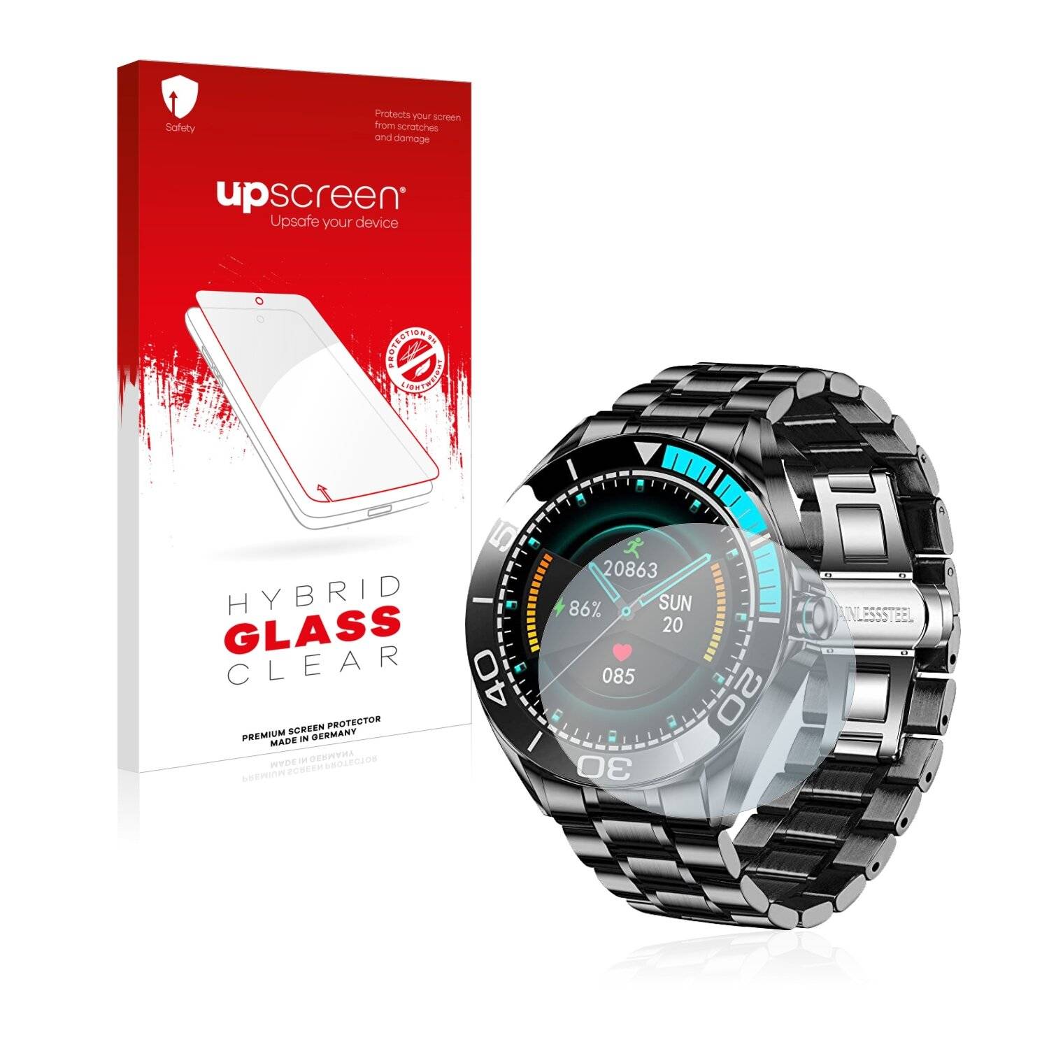 upscreen Hybrid Glass Clear Premium Schutzglas Folie für Lige