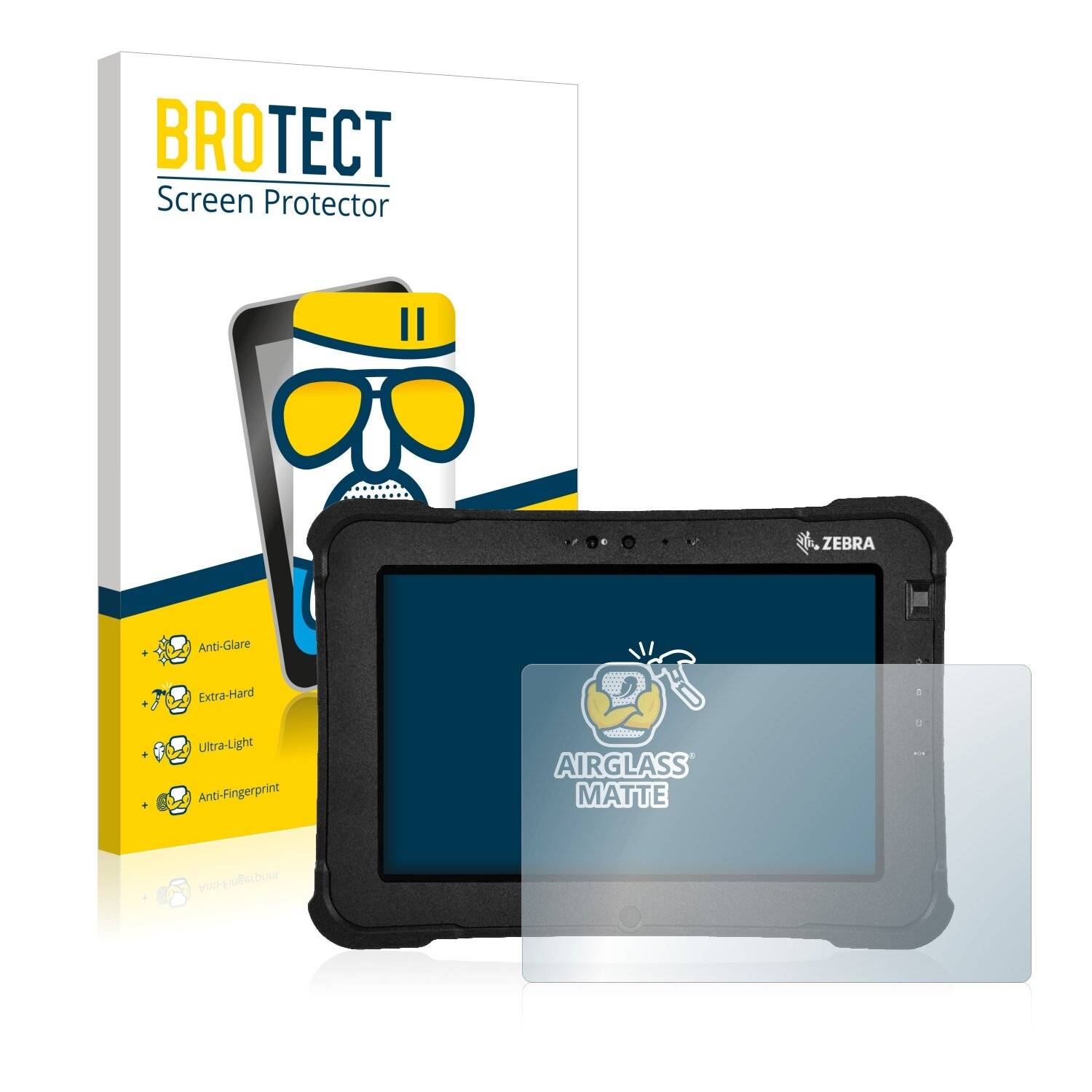 BROTECT AirGlass Matte Schutzglas Folie für Zebra XSlate