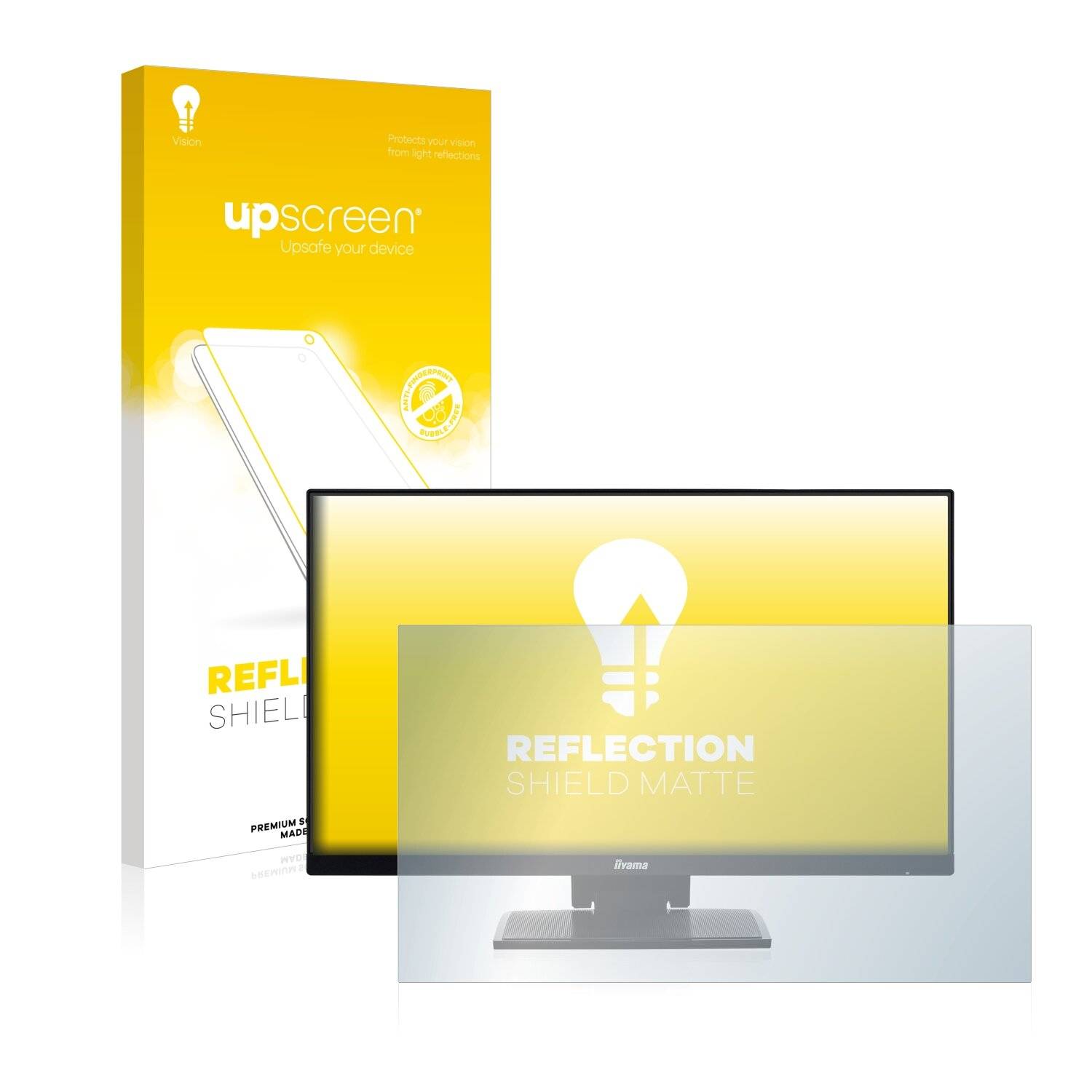 upscreen Reflection Shield Matte Premium Displayschutzfolie für Iiyama ProLite