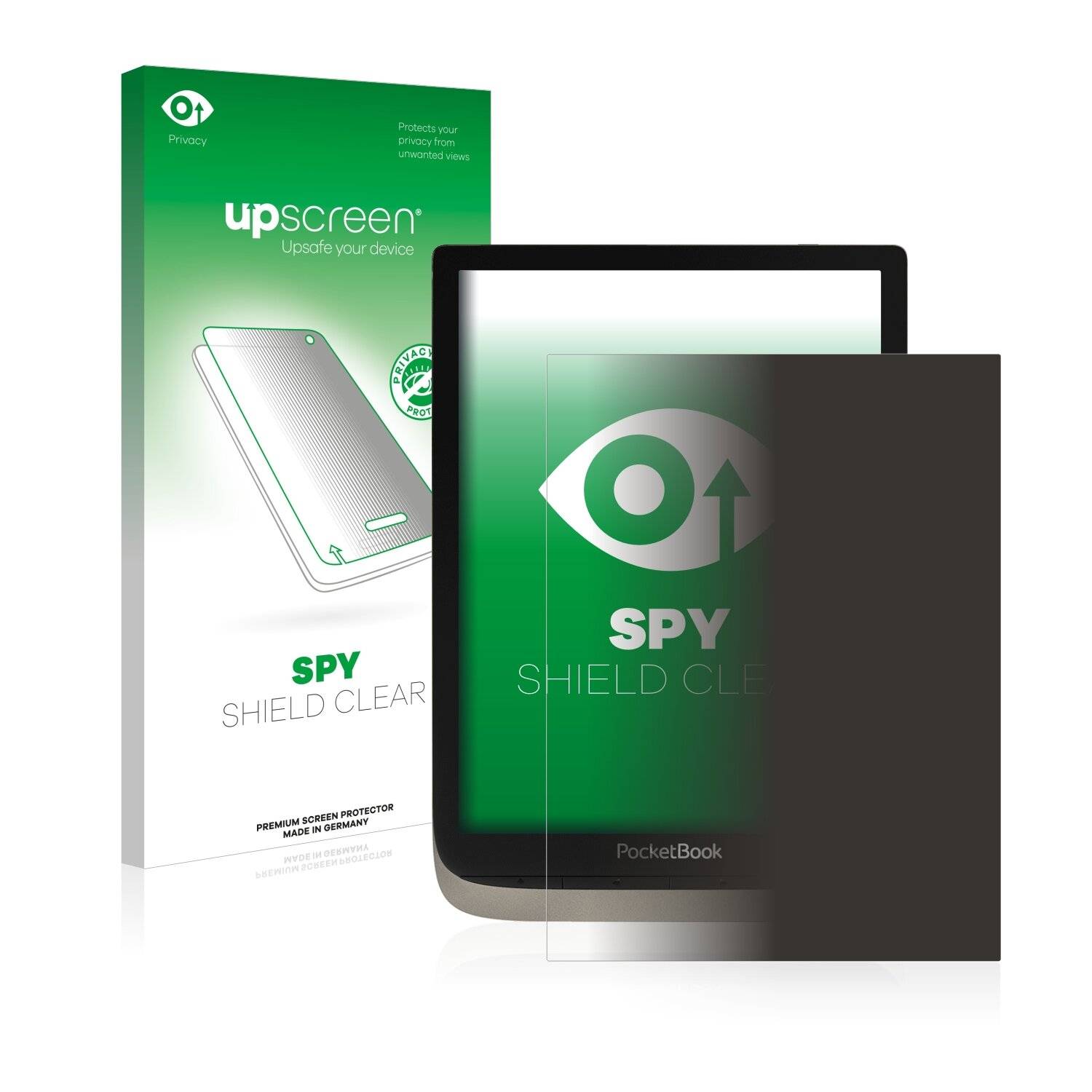 upscreen Spy Shield Clear Premium Blickschutzfolie für PocketBook InkPad