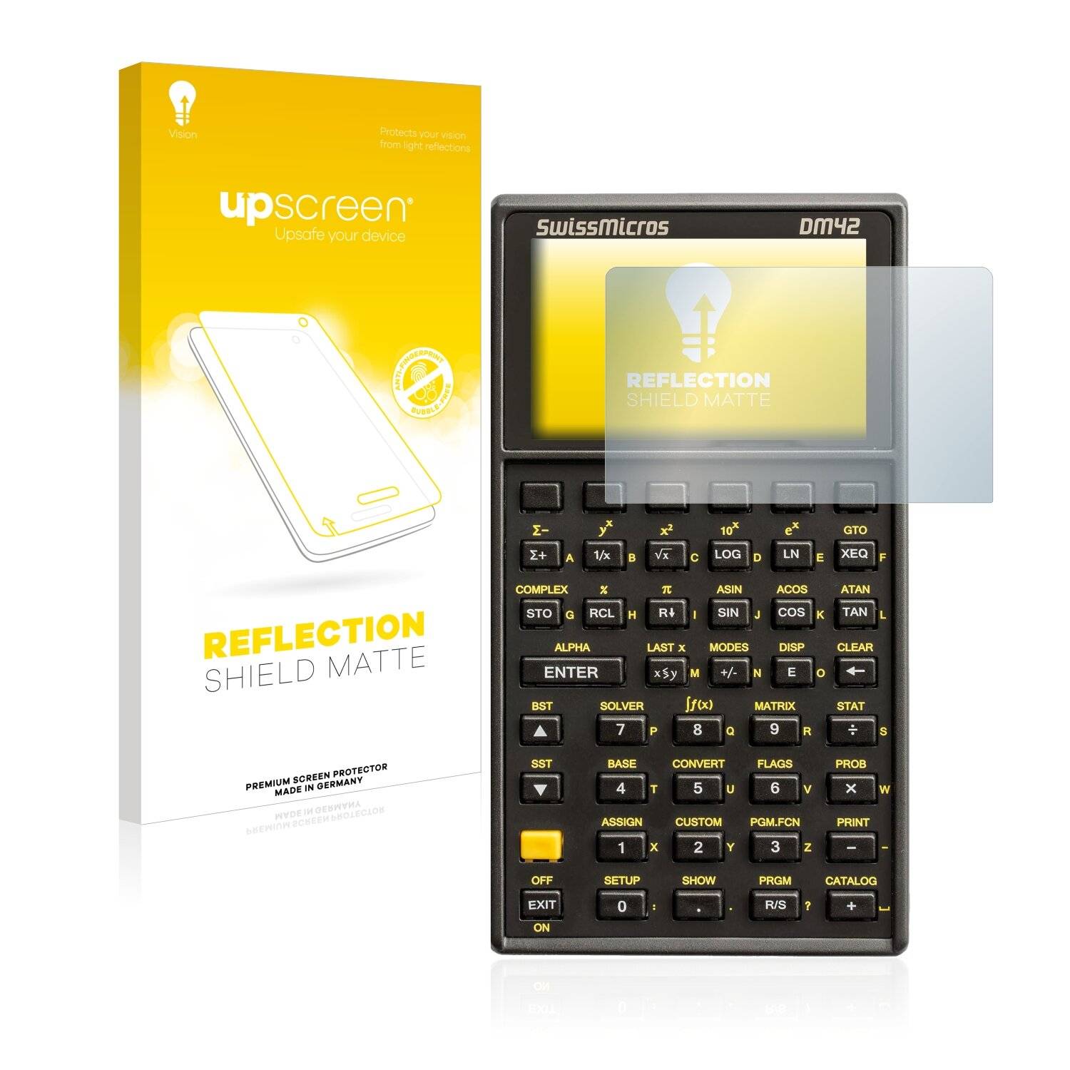 upscreen Reflection Shield Matte Premium Displayschutzfolie für SwissMicros