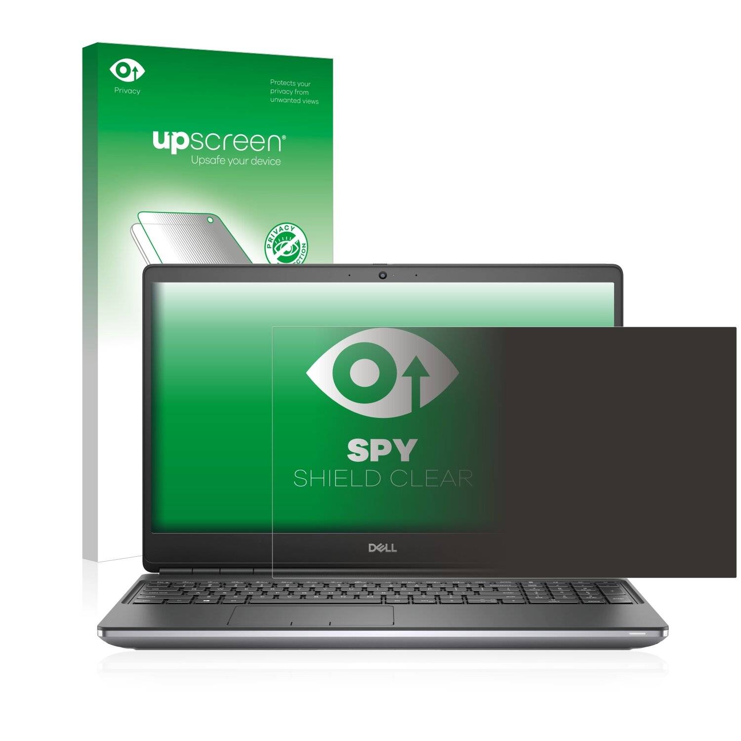 upscreen Spy Shield Clear Premium Blickschutzfolie für Dell Mobile Precision