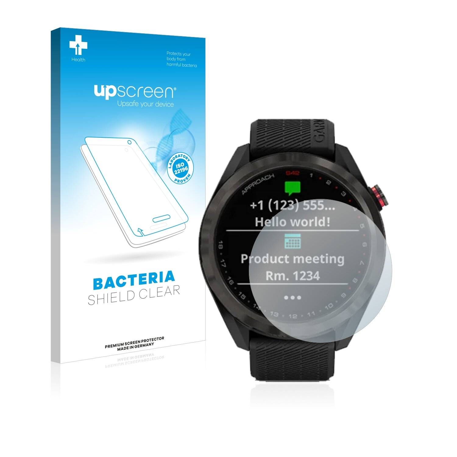 upscreen Bacteria Shield Clear Premium Antibakterielle Displayschutzfolie für Garmin