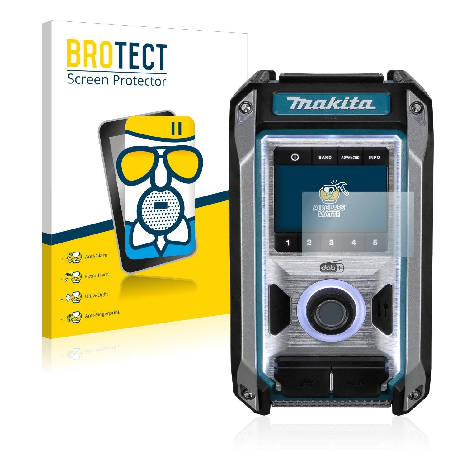 BROTECT AirGlass Matte Schutzglas Folie für Makita