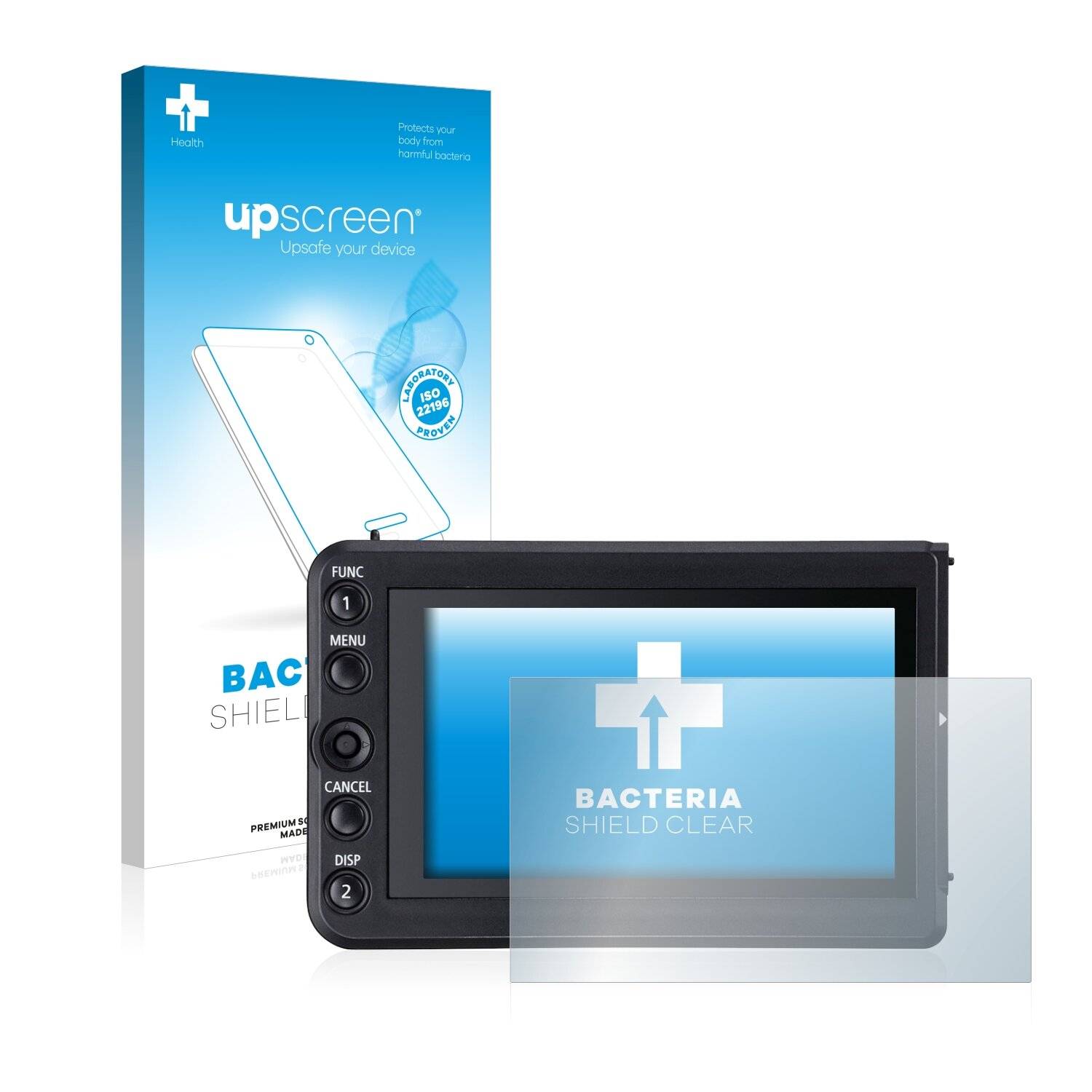 upscreen Bacteria Shield Clear Premium Antibakterielle Displayschutzfolie für Canon EOS C500