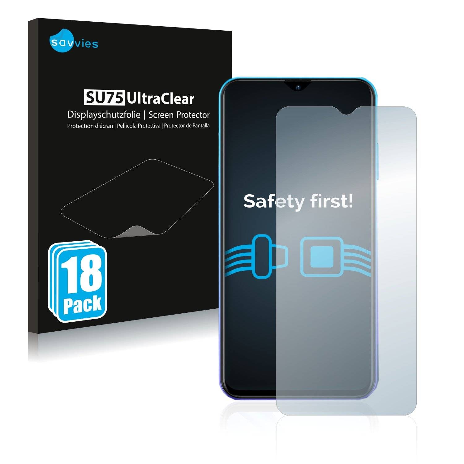 18x Savvies SU75 Displayschutzfolie für Ulefone Note
