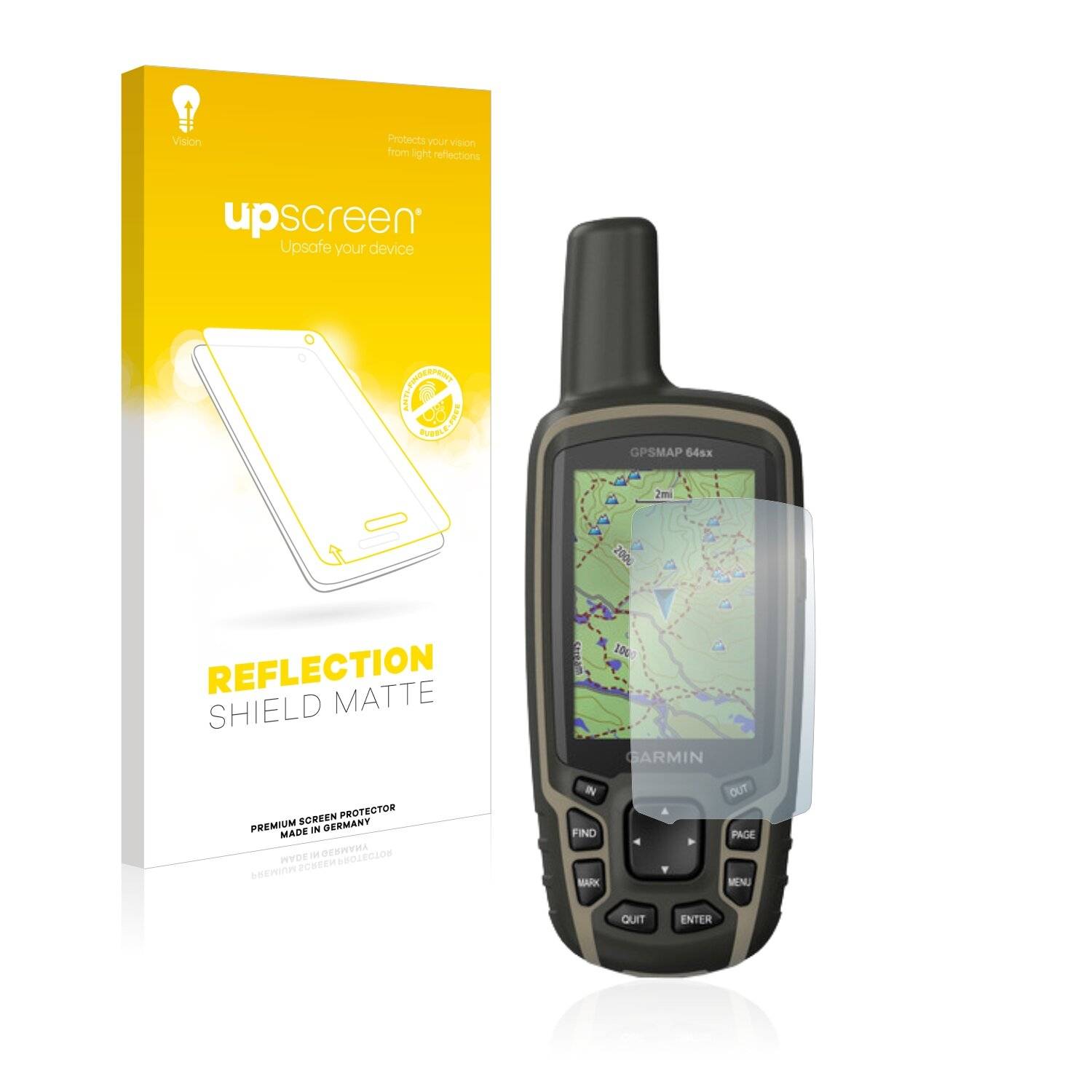 upscreen Reflection Shield Matte Premium Displayschutzfolie für Garmin GPSMAP