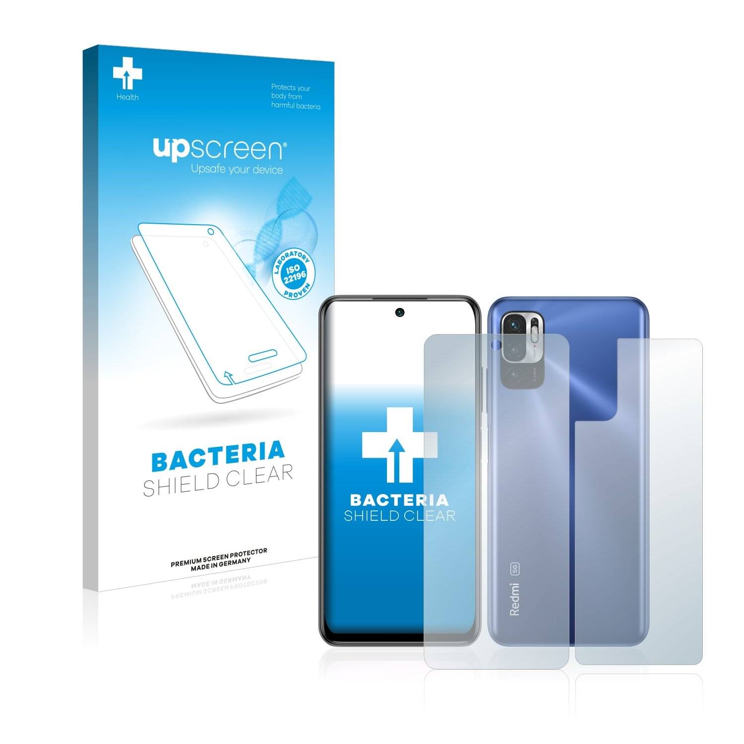 upscreen Bacteria Shield Clear Premium Antibakterielle Displayschutzfolie für Xiaomi Redmi