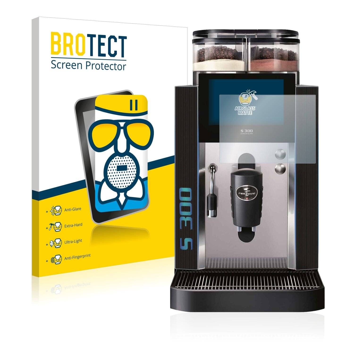 BROTECT AirGlass Matte Schutzglas Folie für Rex-Royal S300