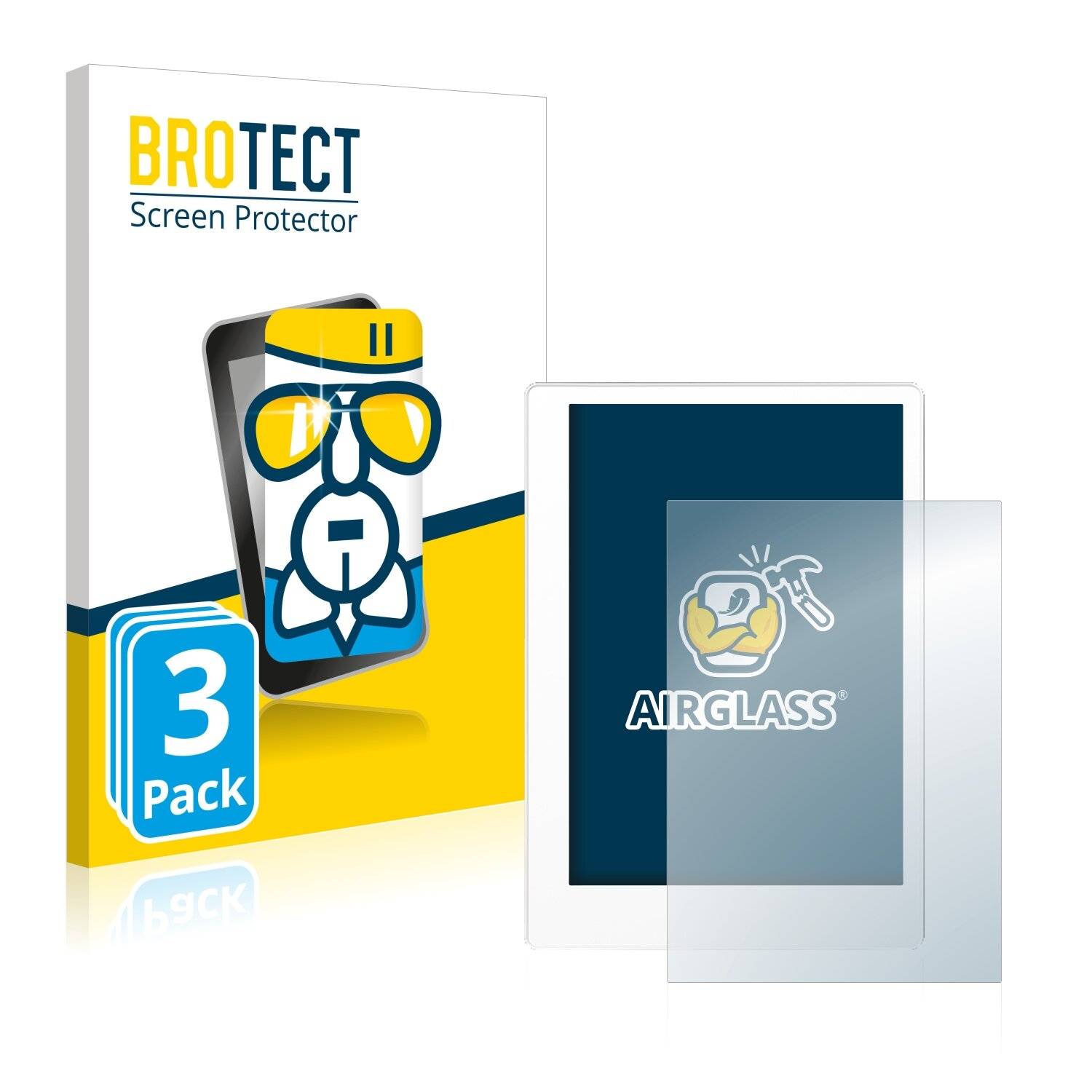 3x BROTECT AirGlass Schutzglas Folie für Hanvon 9701 Smart