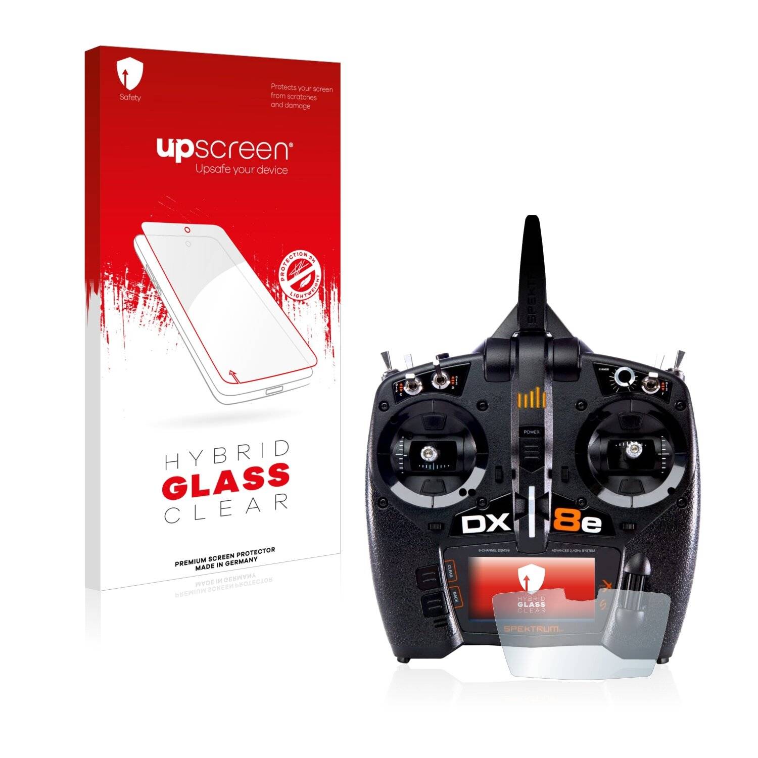 upscreen Hybrid Glass Clear Premium Schutzglas Folie für Spektrum