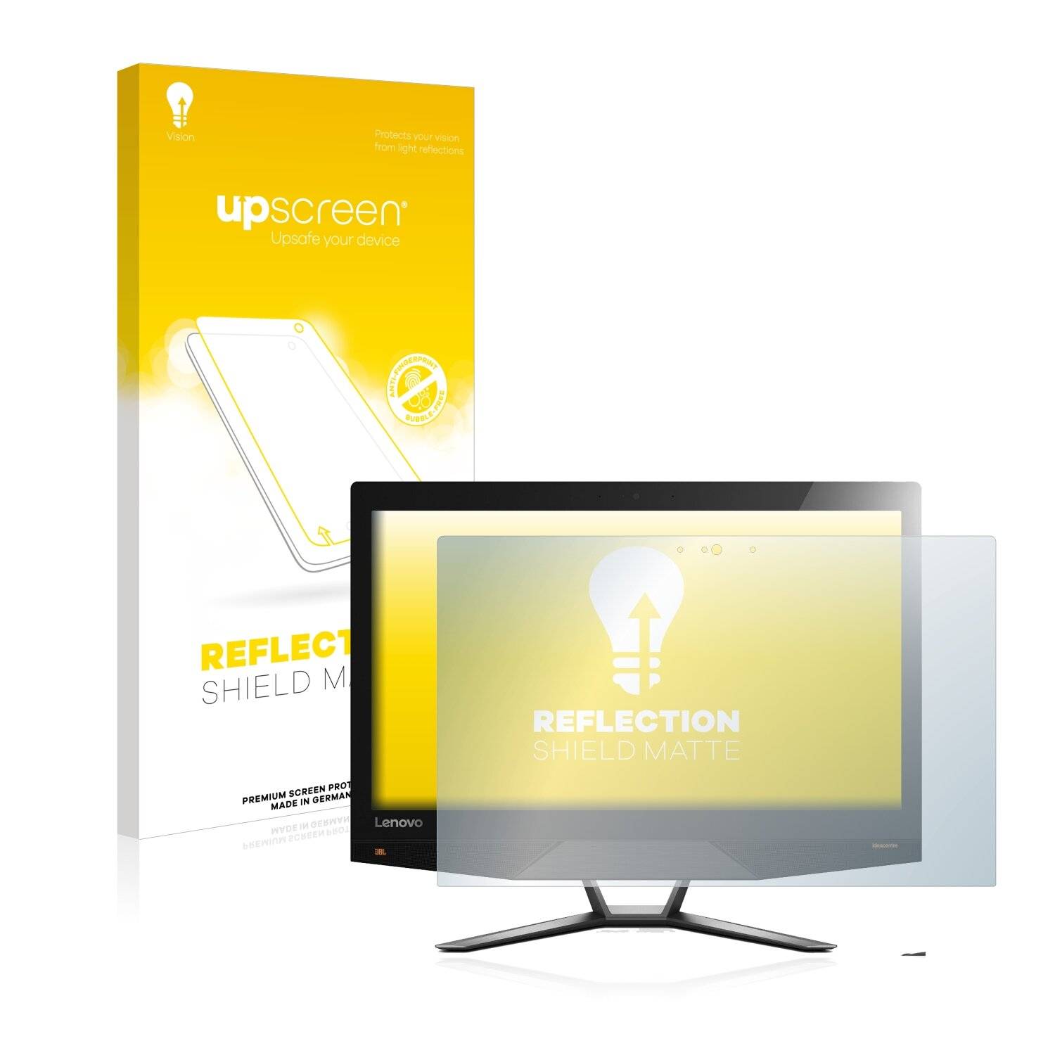 upscreen Reflection Shield Matte Premium Displayschutzfolie für Lenovo IdeaCentre AIO