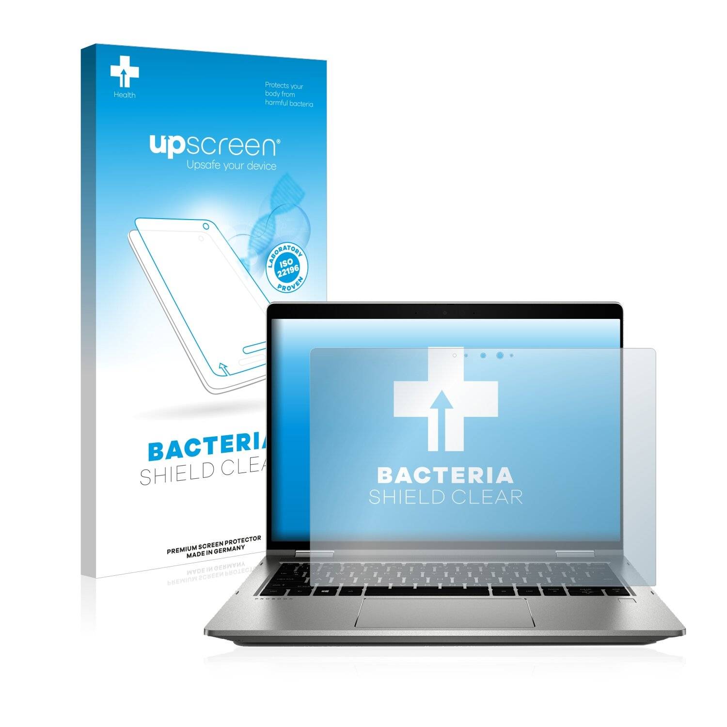 upscreen Bacteria Shield Clear Premium Antibakterielle Displayschutzfolie für HP Campus