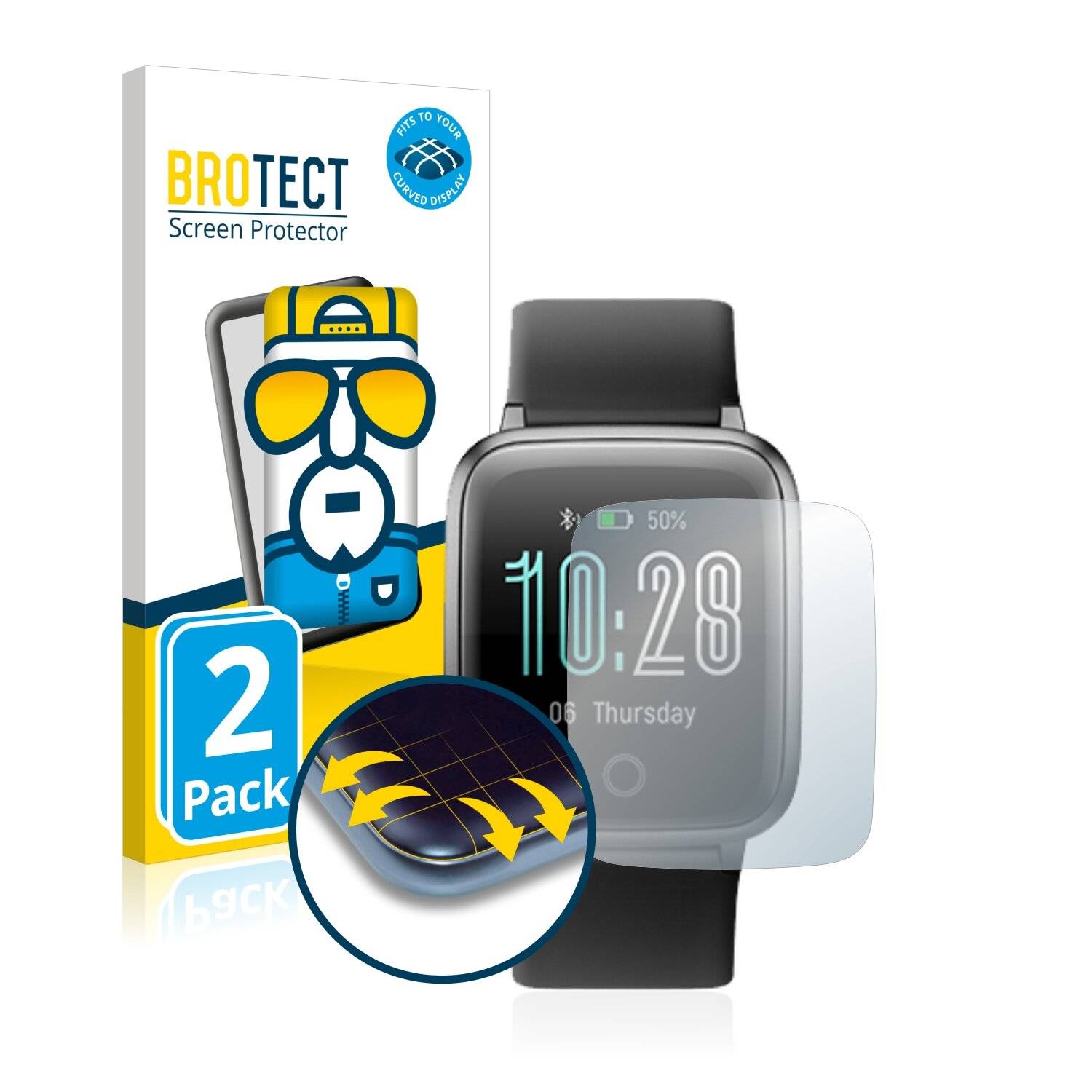 2x BROTECT Flex Full-Cover Displayschutzfolie für Willful
