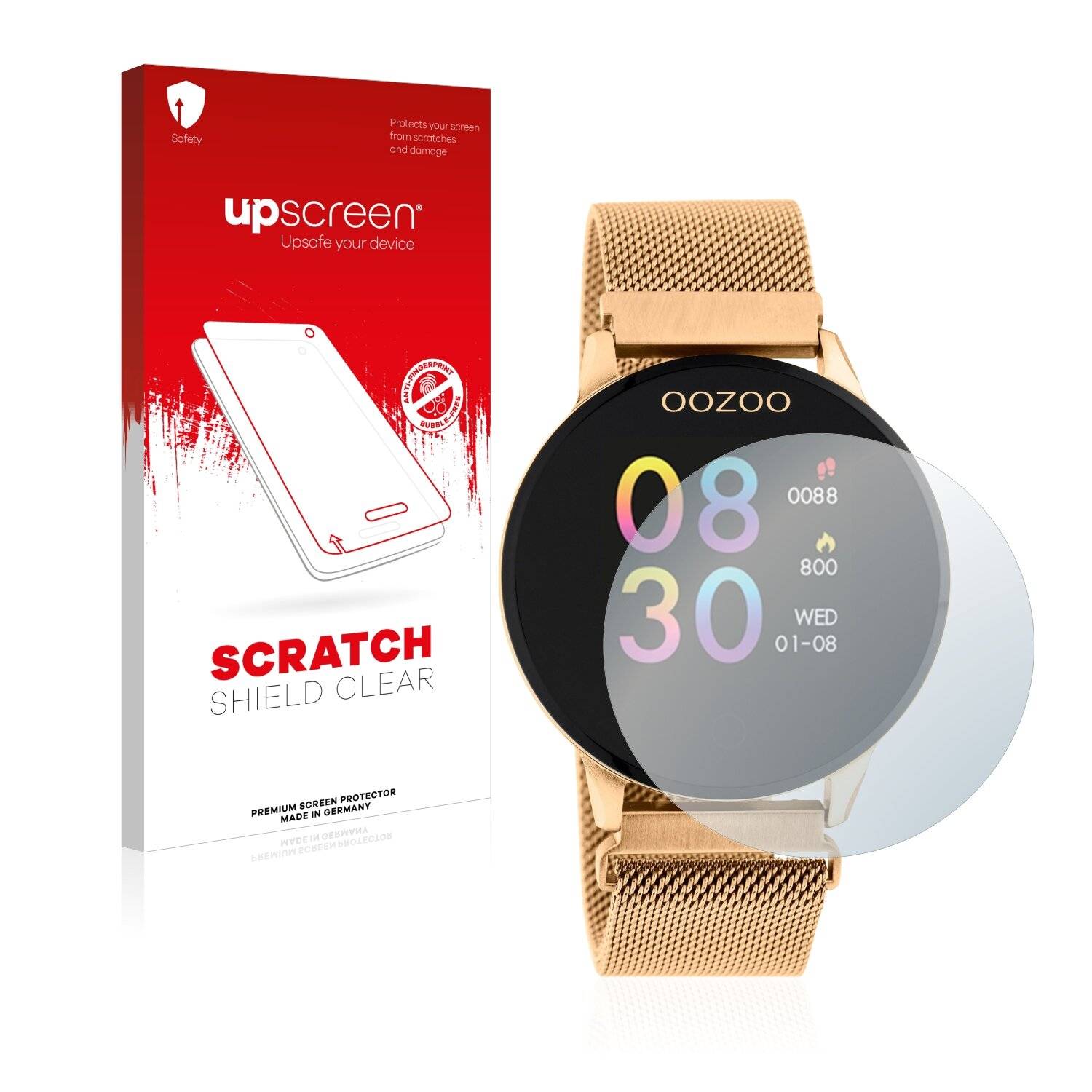 upscreen Scratch Shield Clear Premium Displayschutzfolie für Oozoo