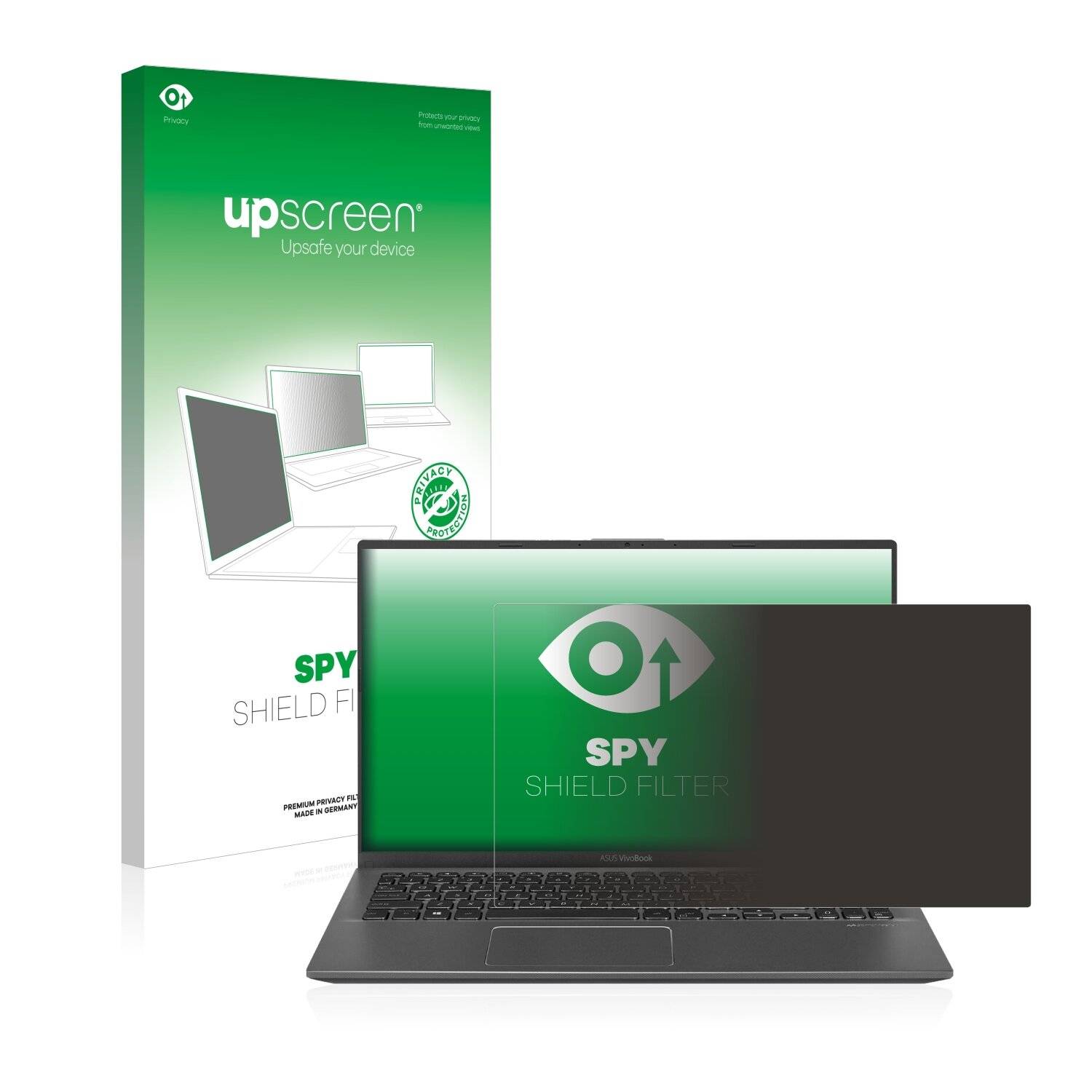 upscreen Spy Shield Filter Premium Blickschutzfilter für Asus VivoBook 15