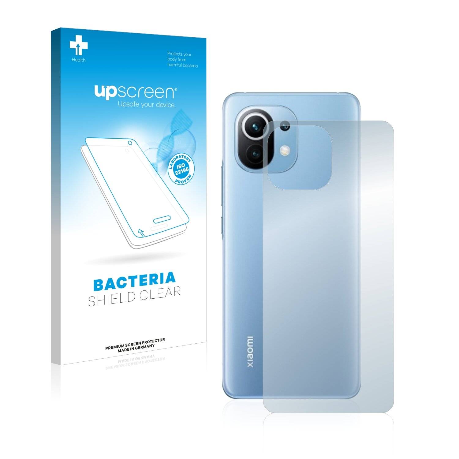 upscreen Bacteria Shield Clear Premium Antibakterielle Displayschutzfolie für Xiaomi Mi 11
