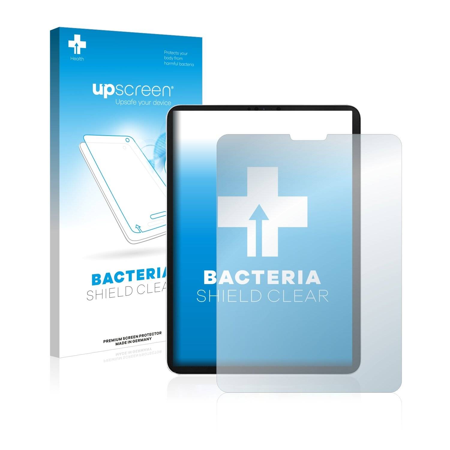 upscreen Bacteria Shield Clear Premium Antibakterielle Displayschutzfolie für Apple iPad Pro