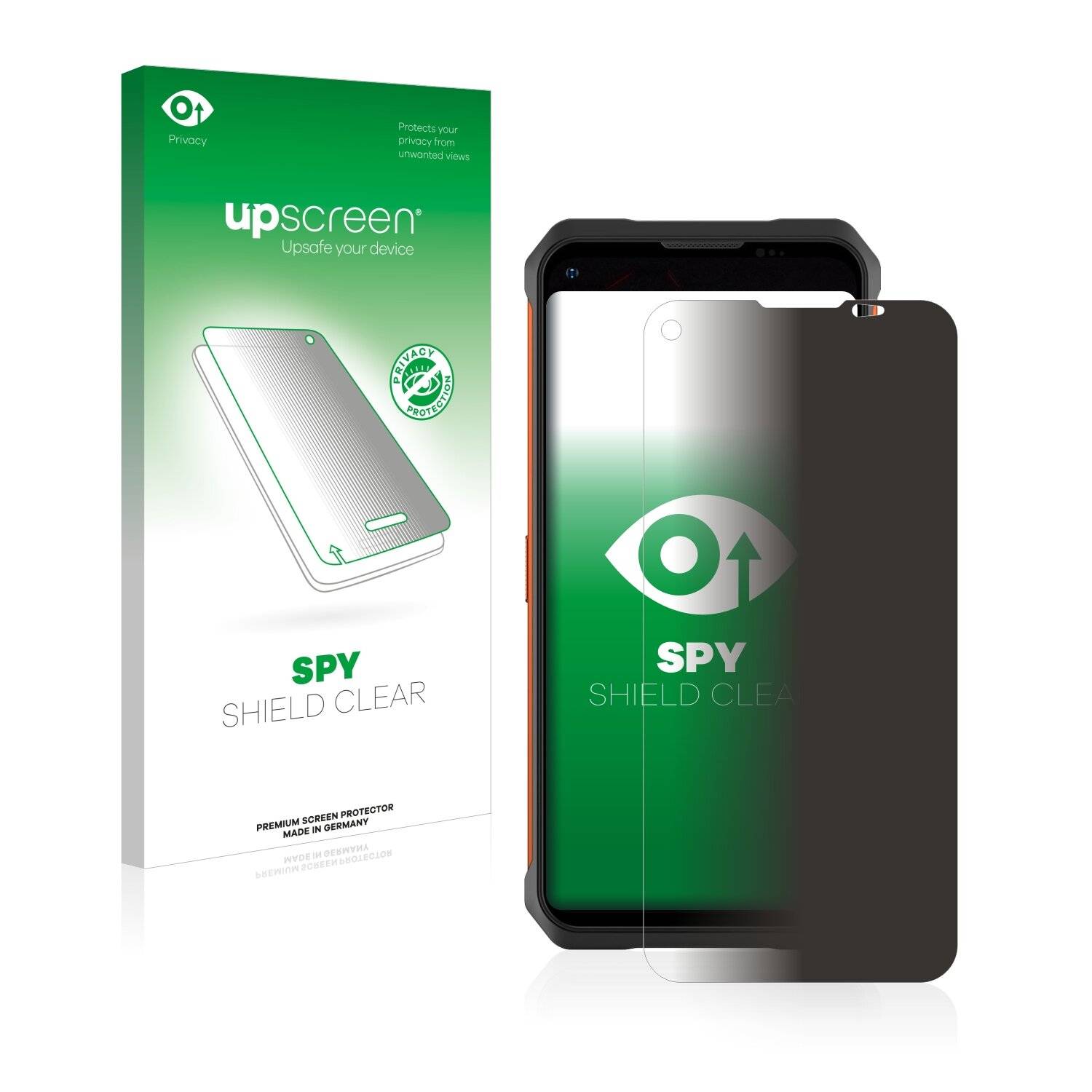 upscreen Spy Shield Clear Premium Blickschutzfolie für Doogee