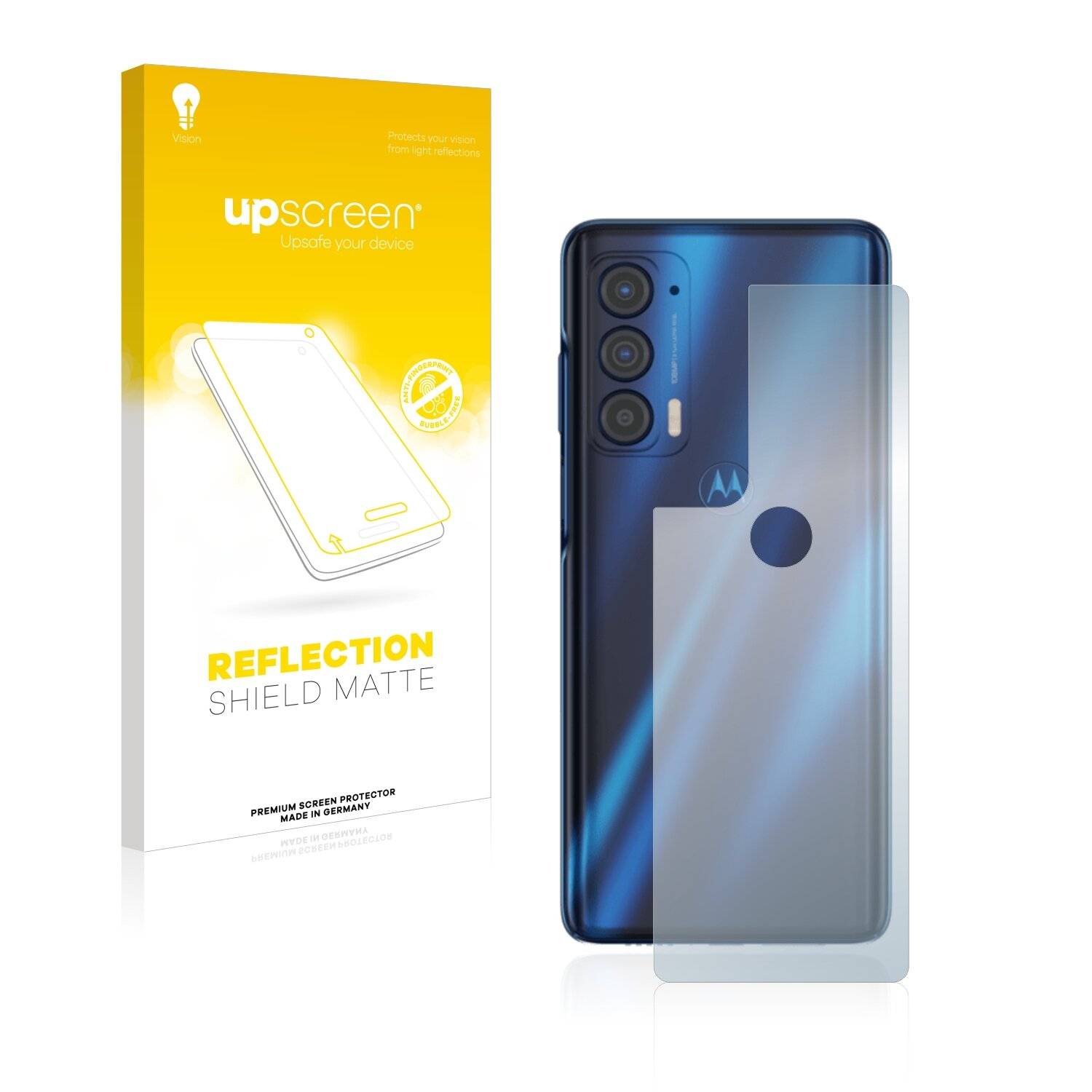 upscreen Reflection Shield Matte Premium Displayschutzfolie für Motorola Edge (2021)