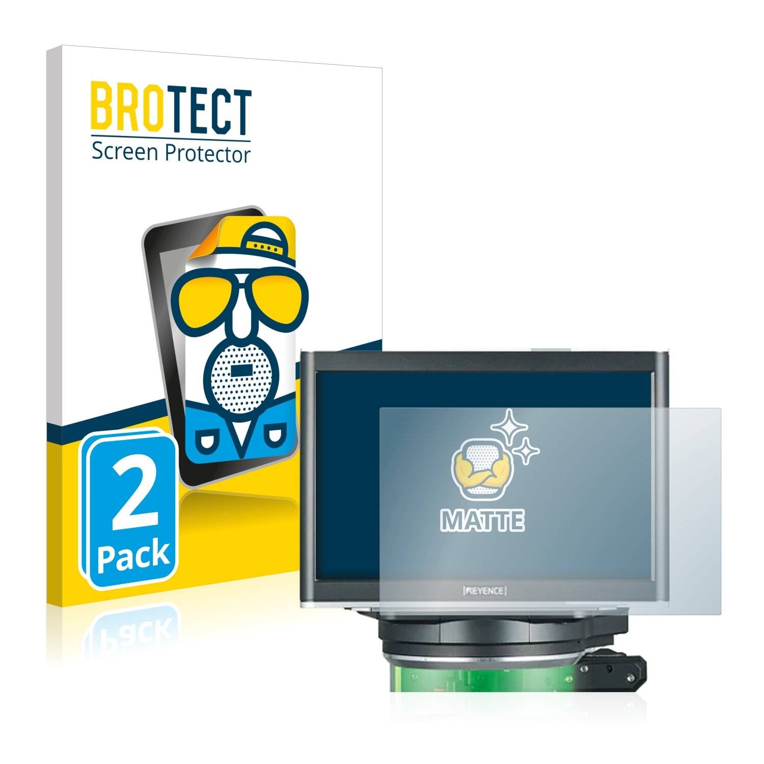 2x BROTECT Matte Displayschutzfolie für Keyence IM-8030 Display - Entspiegelt,