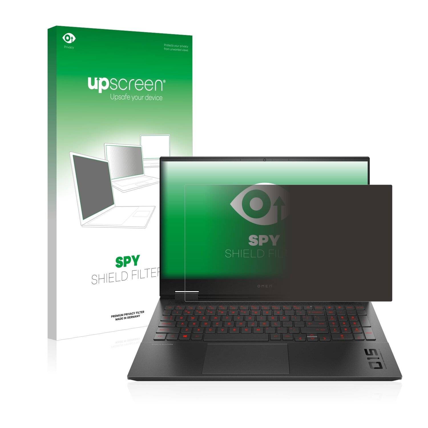 upscreen Spy Shield Filter Premium Blickschutzfilter für HP Omen