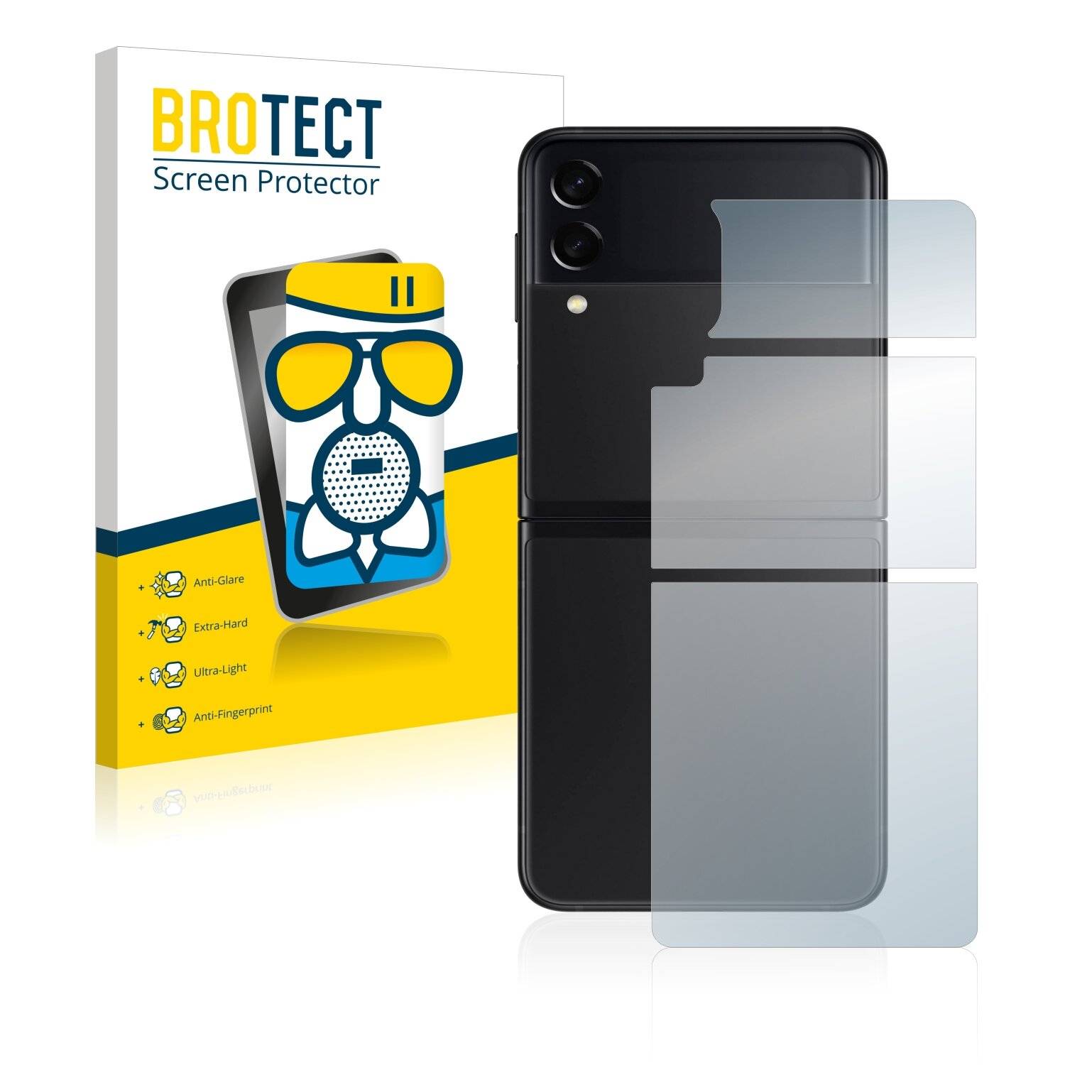 BROTECT AirGlass Matte Schutzglas Folie für Samsung Galaxy Z Flip 3 5G
