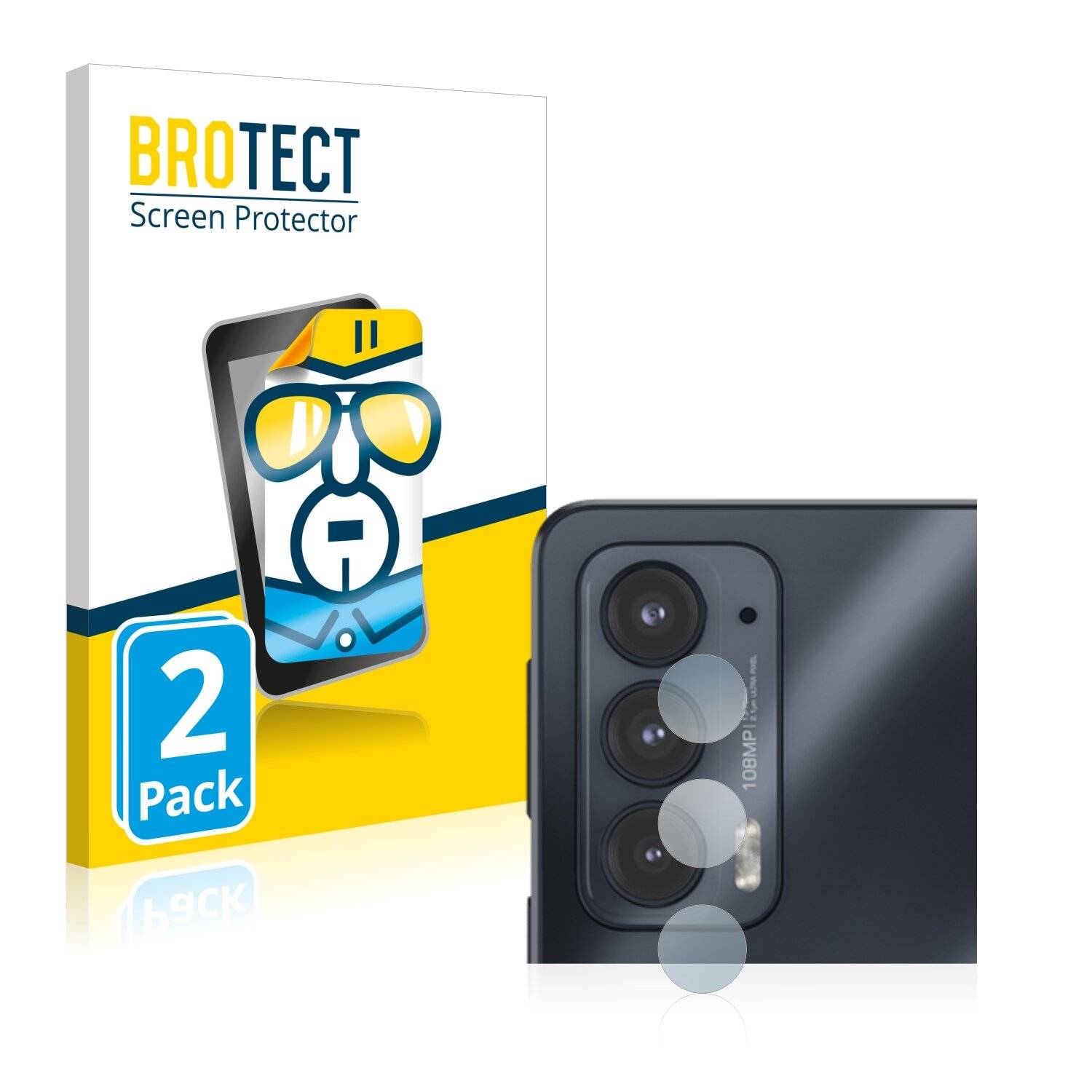 2x BROTECT HD-Clear Displayschutzfolie für Motorola Edge 20 (NUR