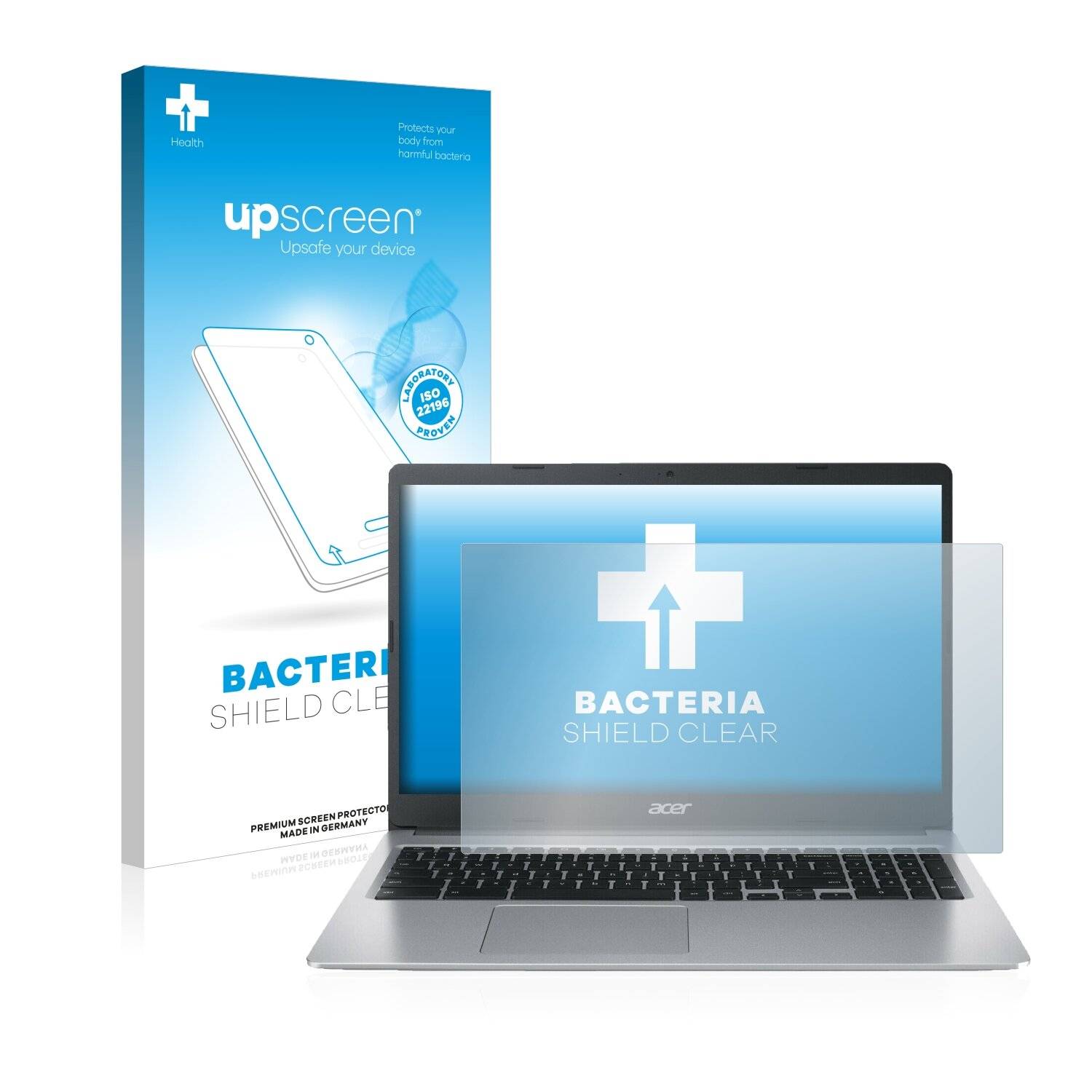 upscreen Bacteria Shield Clear Premium Antibakterielle Displayschutzfolie für Acer