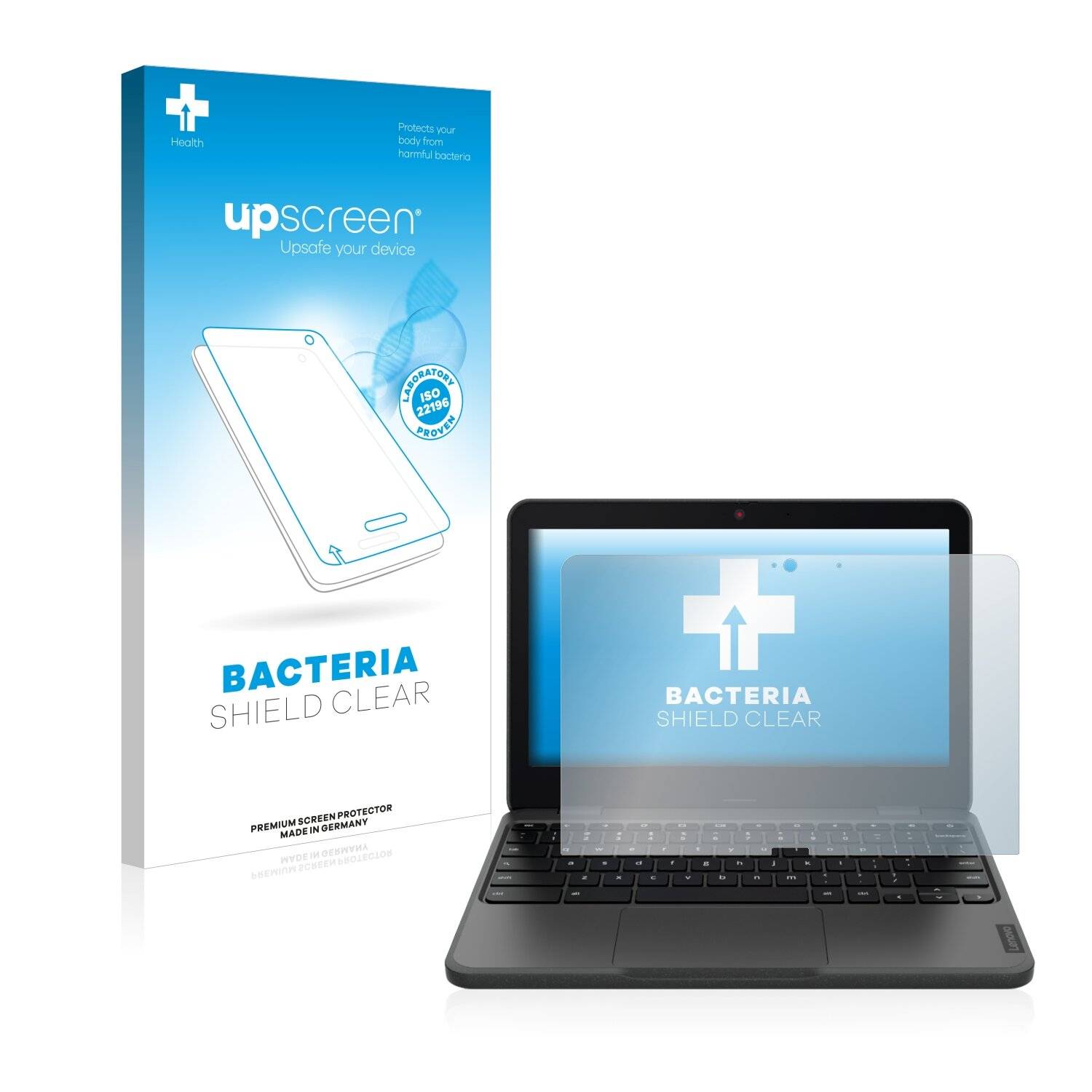 upscreen Bacteria Shield Clear Premium Antibakterielle Displayschutzfolie für Lenovo 100e