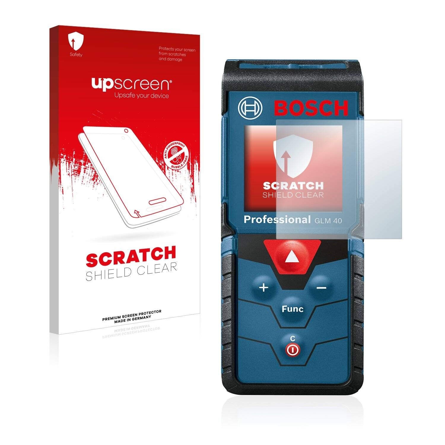upscreen Scratch Shield Clear Premium Displayschutzfolie für Bosch GLM 40