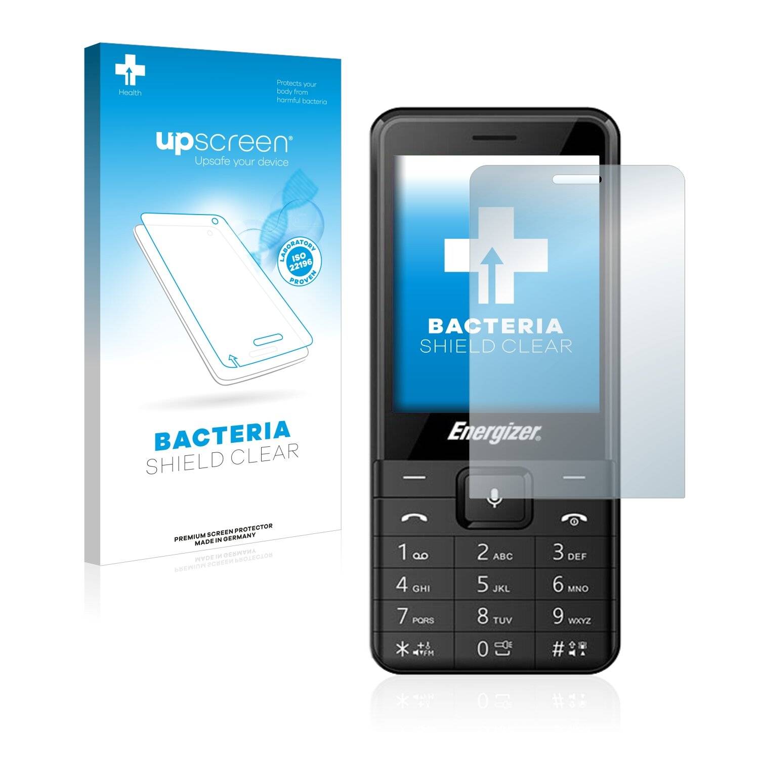 upscreen Bacteria Shield Clear Premium Antibakterielle Displayschutzfolie für Energizer