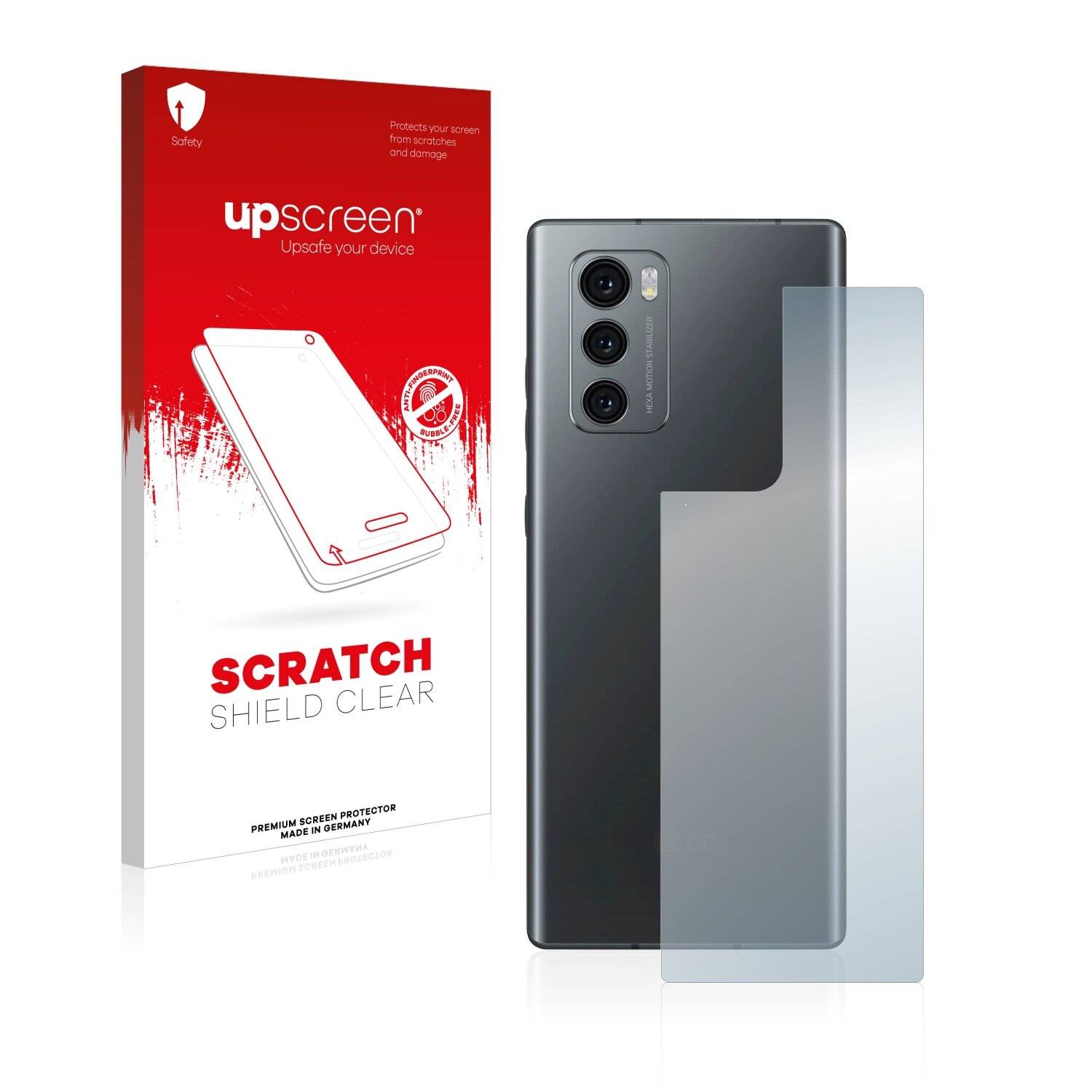 upscreen Scratch Shield Clear Premium Displayschutzfolie für LG Wing