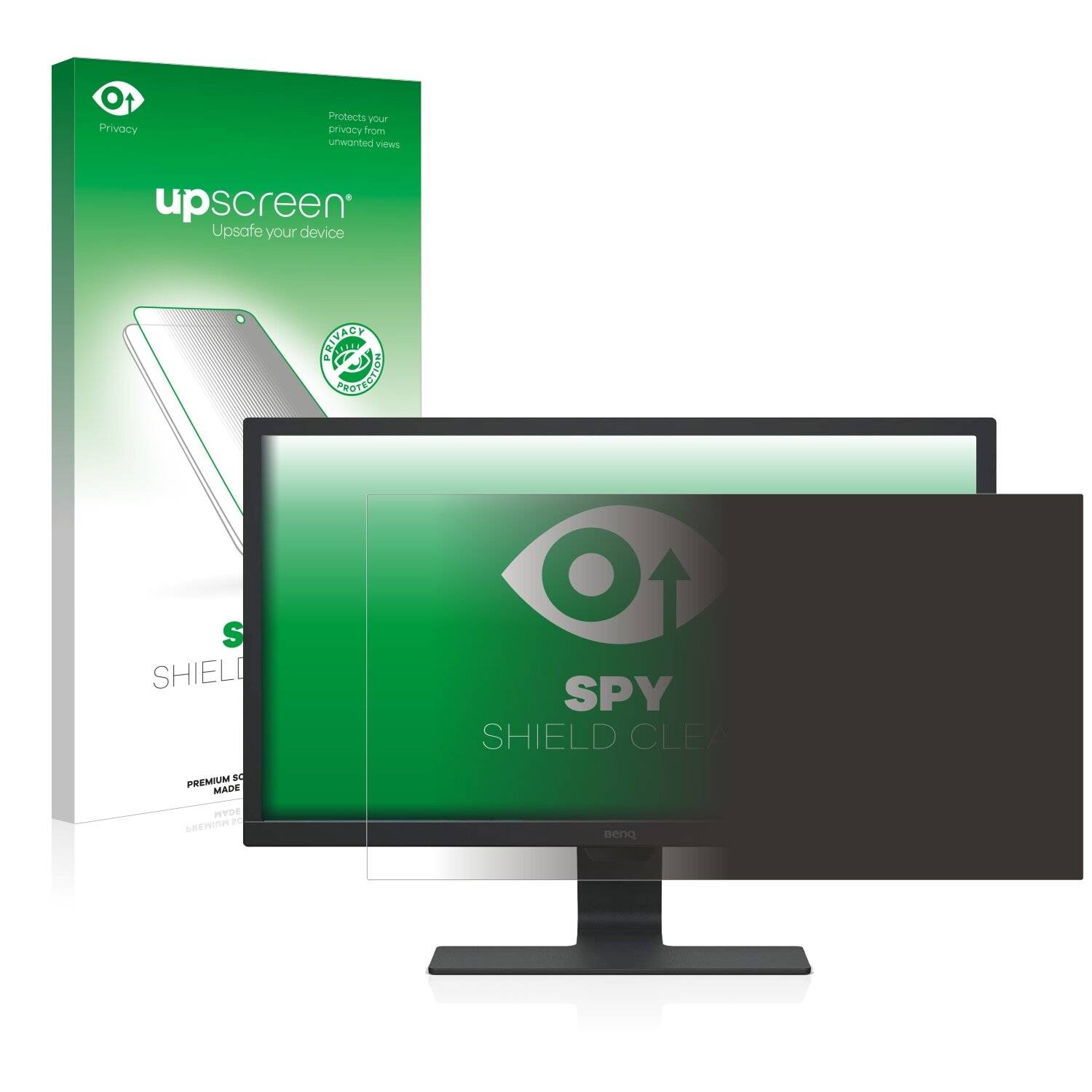 upscreen Spy Shield Clear Premium Blickschutzfolie für BenQ