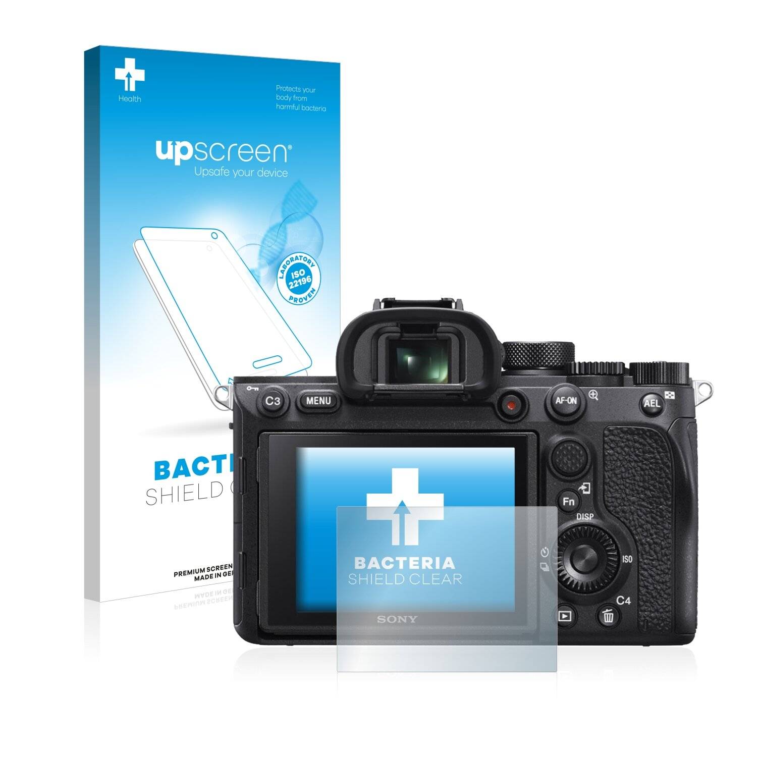 upscreen Bacteria Shield Clear Premium Antibakterielle Displayschutzfolie für Sony Alpha 7R