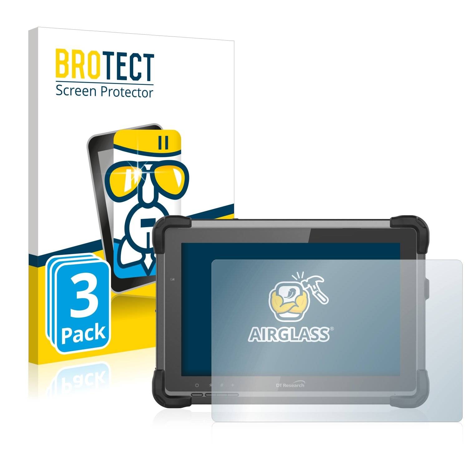 3x BROTECT AirGlass Schutzglas Folie für DT Research