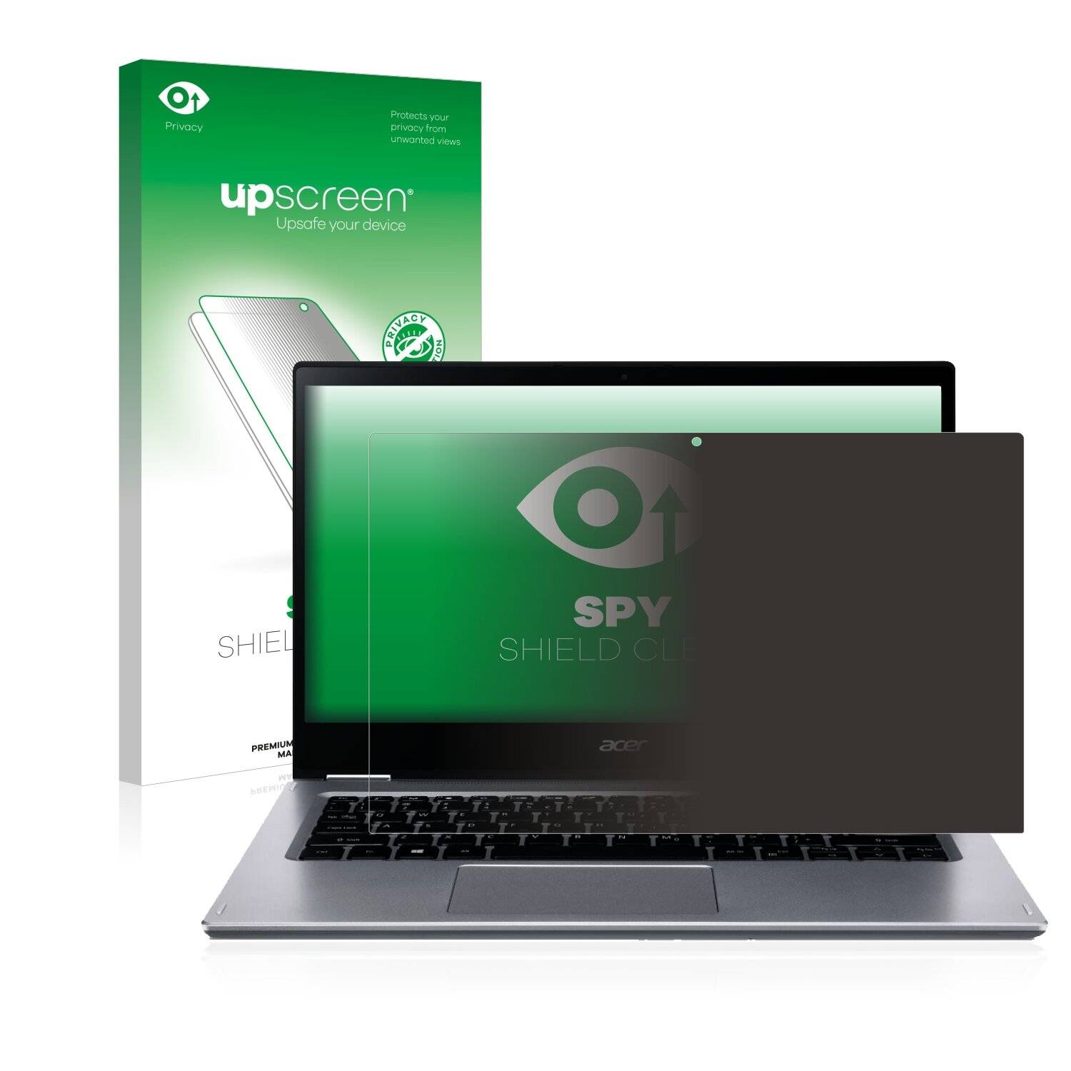 upscreen Spy Shield Clear Premium Blickschutzfolie für Acer Spin 3