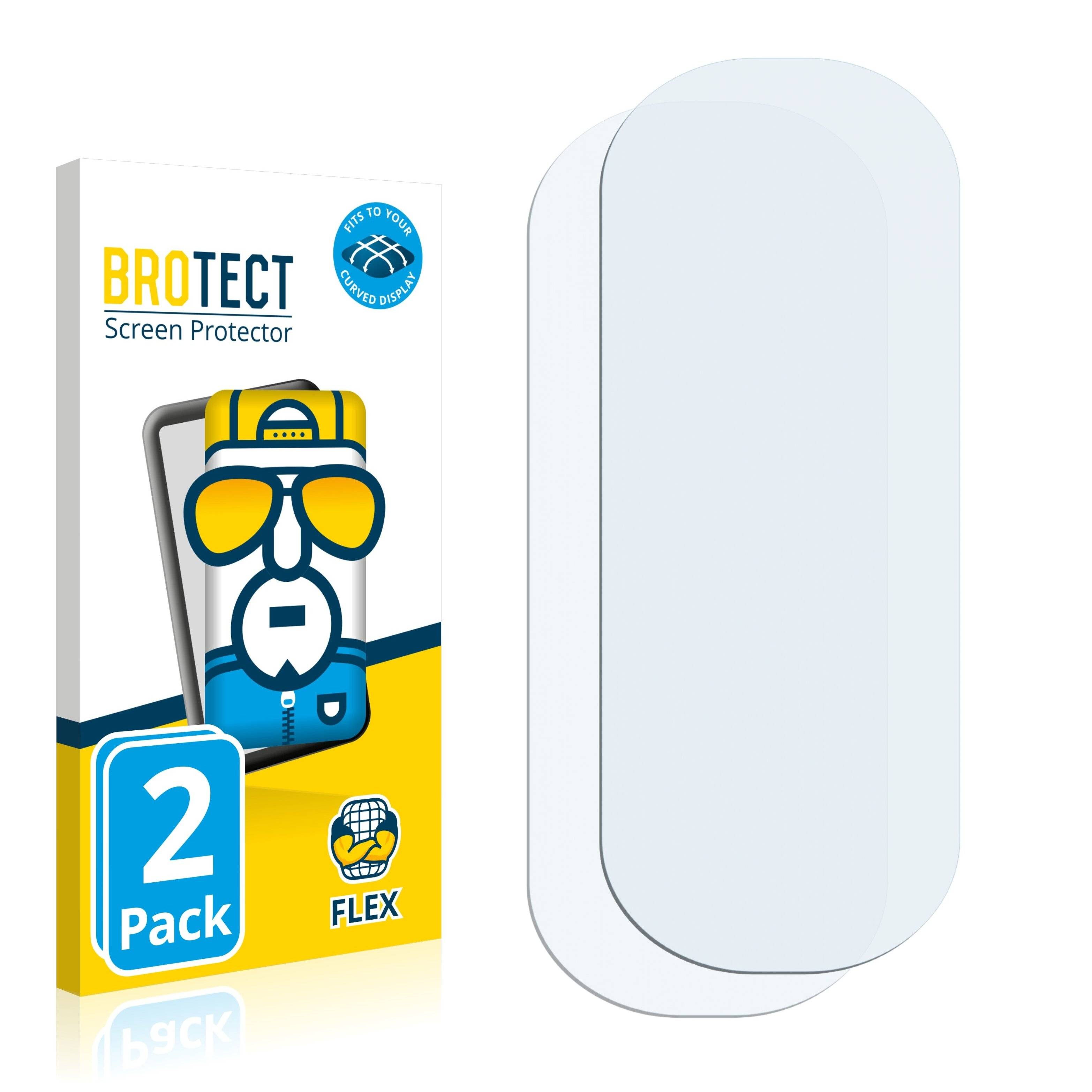 2x BROTECT Flex Full-Cover Displayschutzfolie für Fitbit Ace