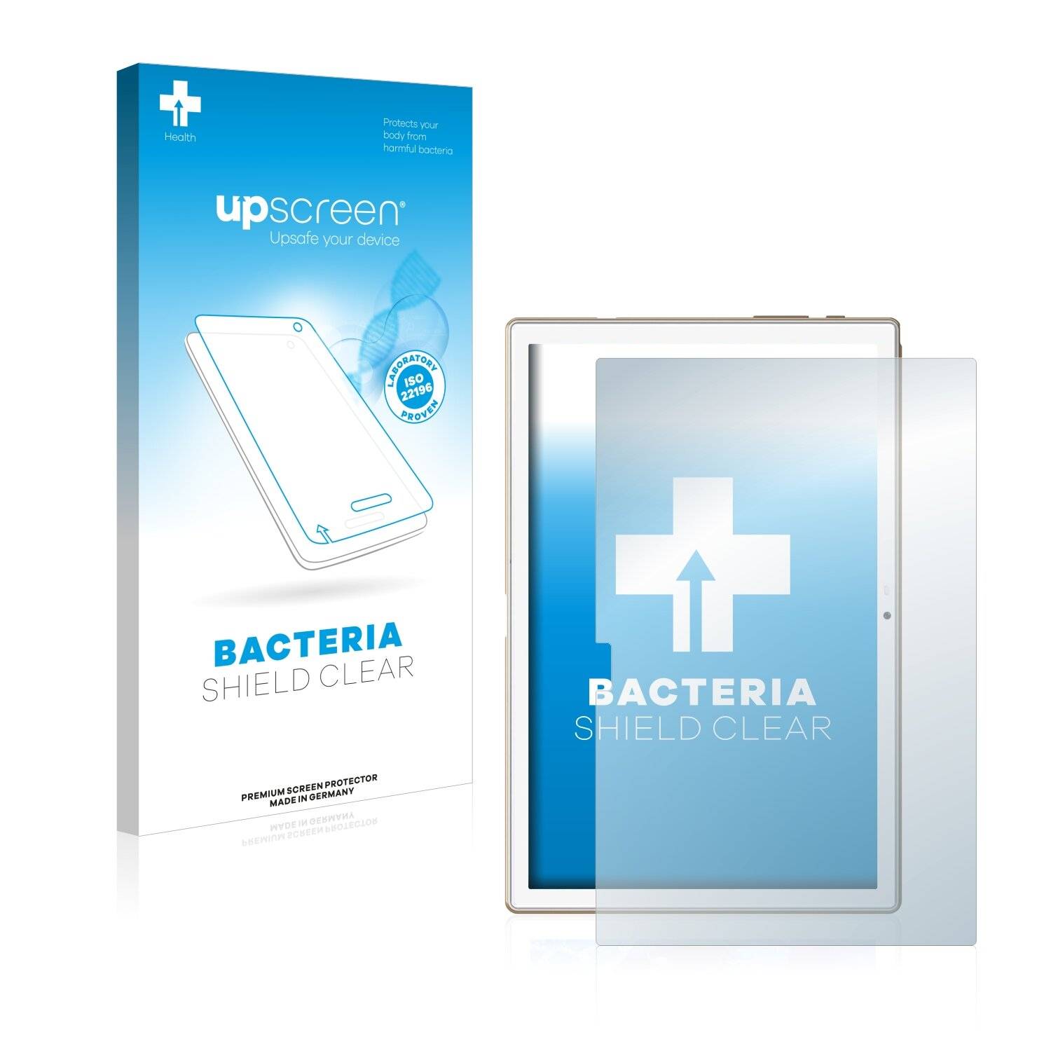 upscreen Bacteria Shield Clear Premium Antibakterielle Displayschutzfolie für Blackview Tab