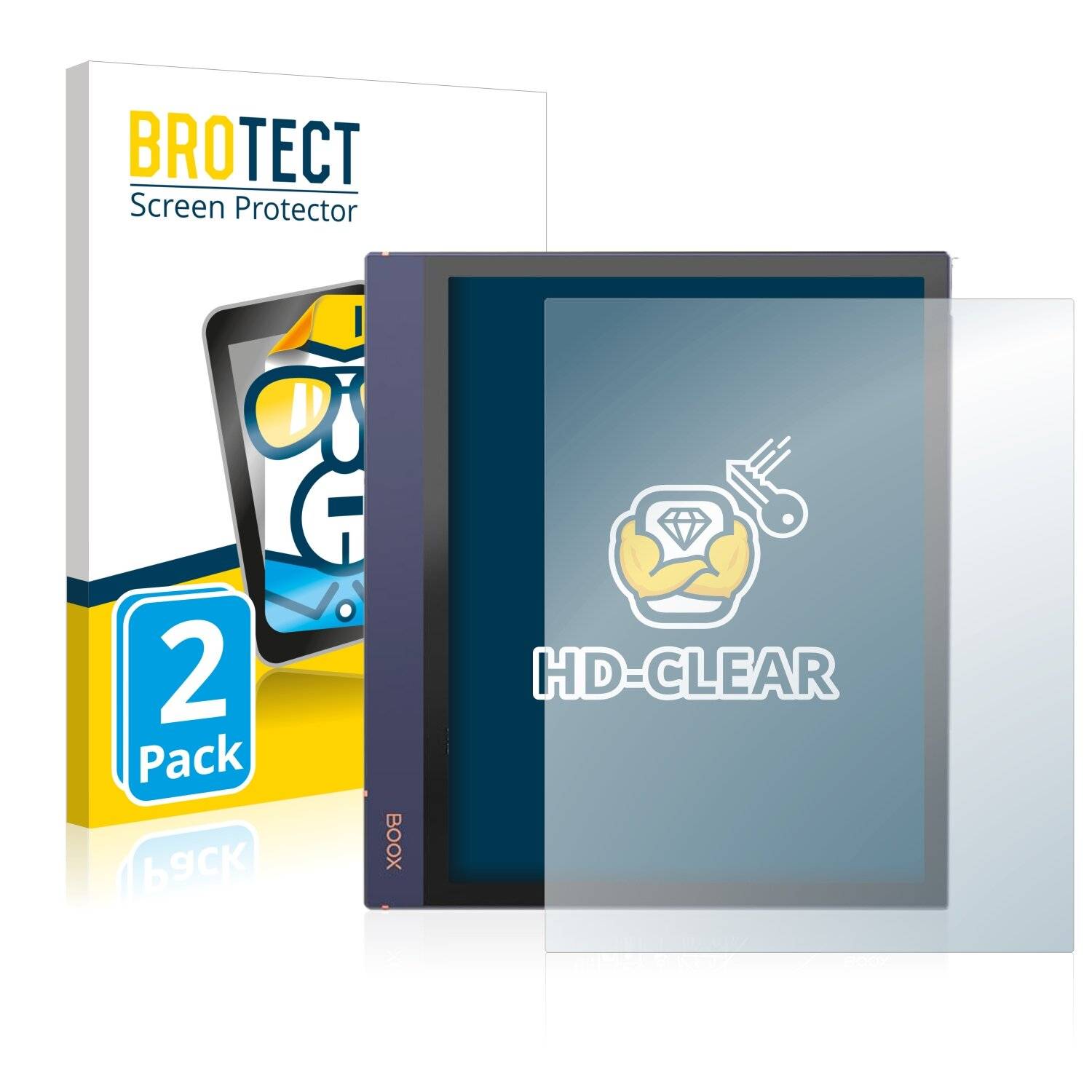 2x BROTECT HD-Clear Displayschutzfolie für Onyx Boox Note Air