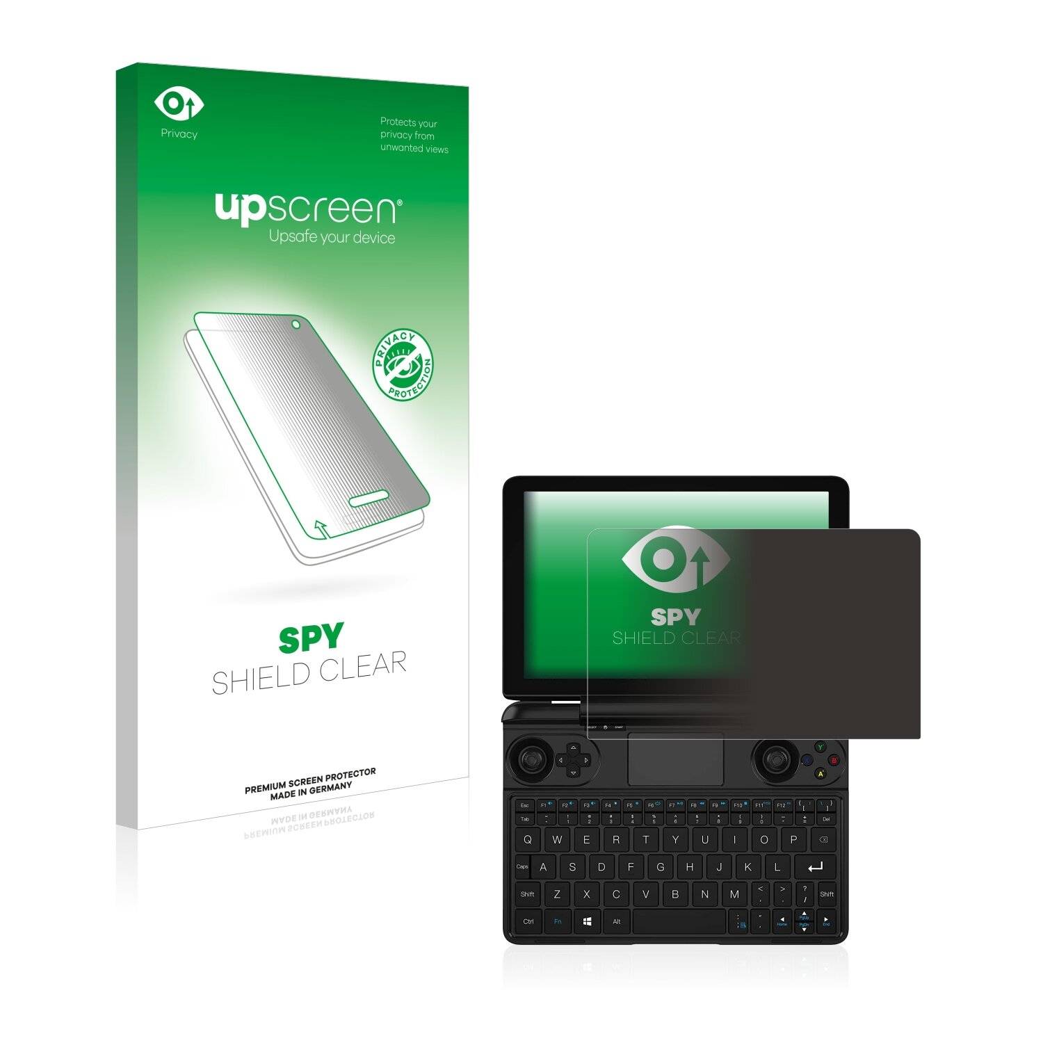 upscreen Spy Shield Clear Premium Blickschutzfolie für GPD Win Max