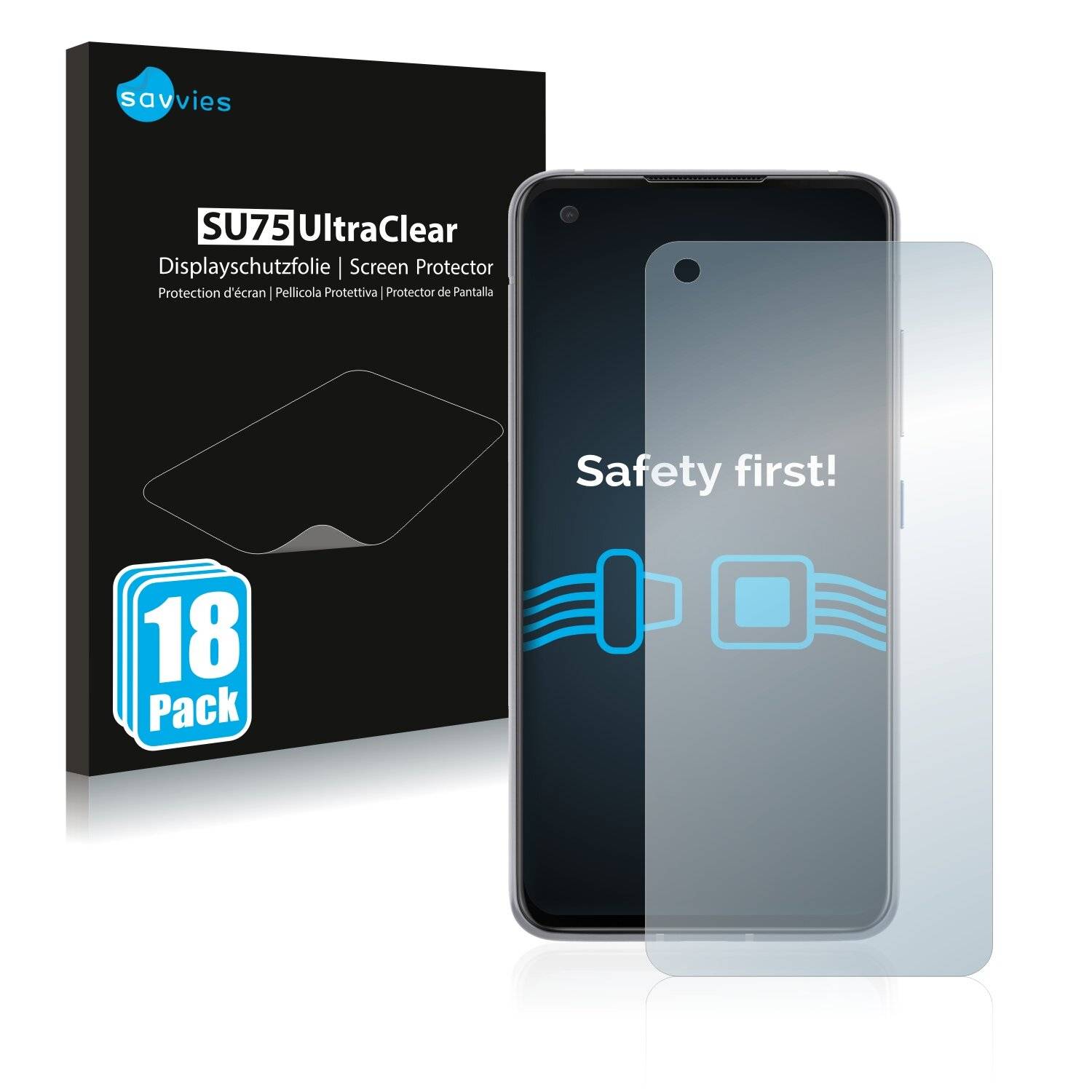 18x Savvies SU75 Displayschutzfolie für Asus ZenFone